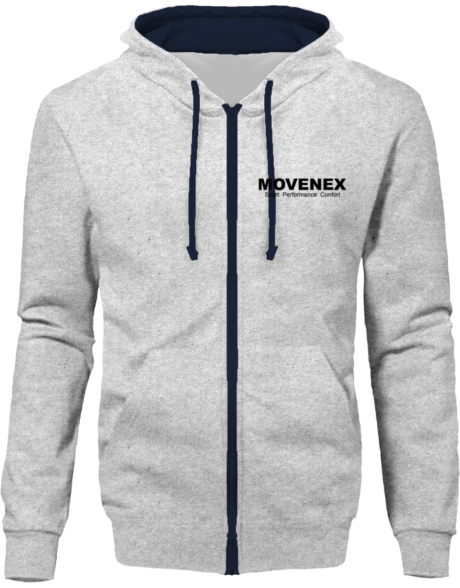 Sweat à capuche Movenex “Z01 Brooklyn“ entièrement zippé - Movenex