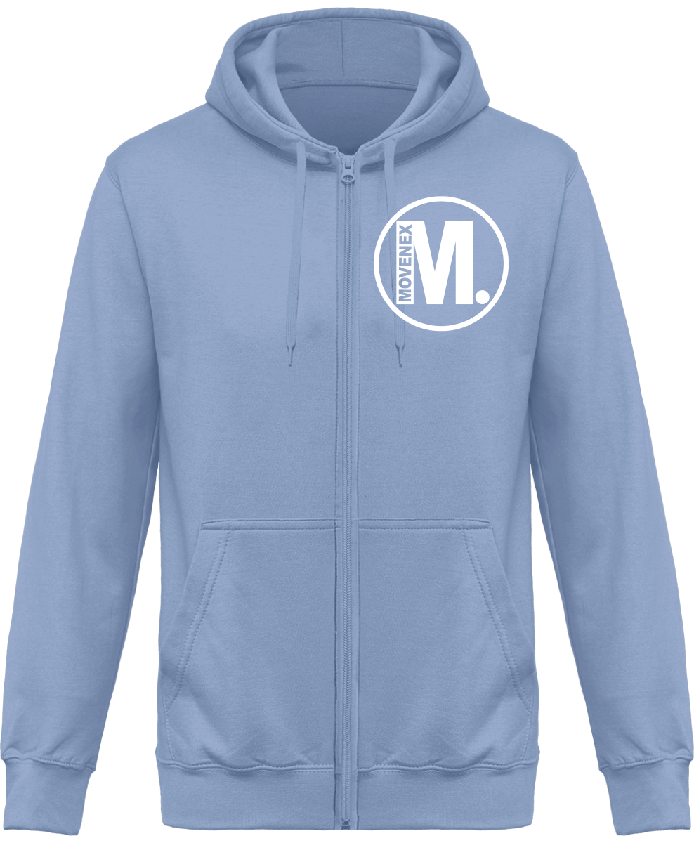 Sweat à capuche Movenex “Z01 Brooklyn“ entièrement zippé