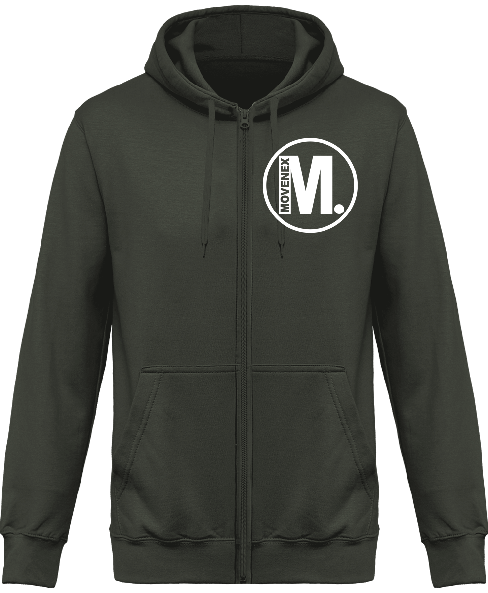 Sweat à capuche Movenex “Z01 Brooklyn“ entièrement zippé