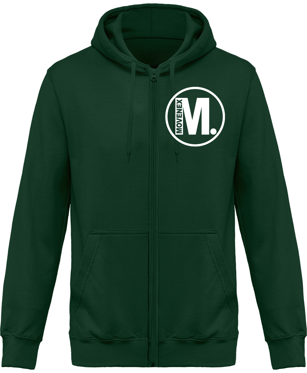 Sweat à capuche Movenex “Z01 Brooklyn“ entièrement zippé