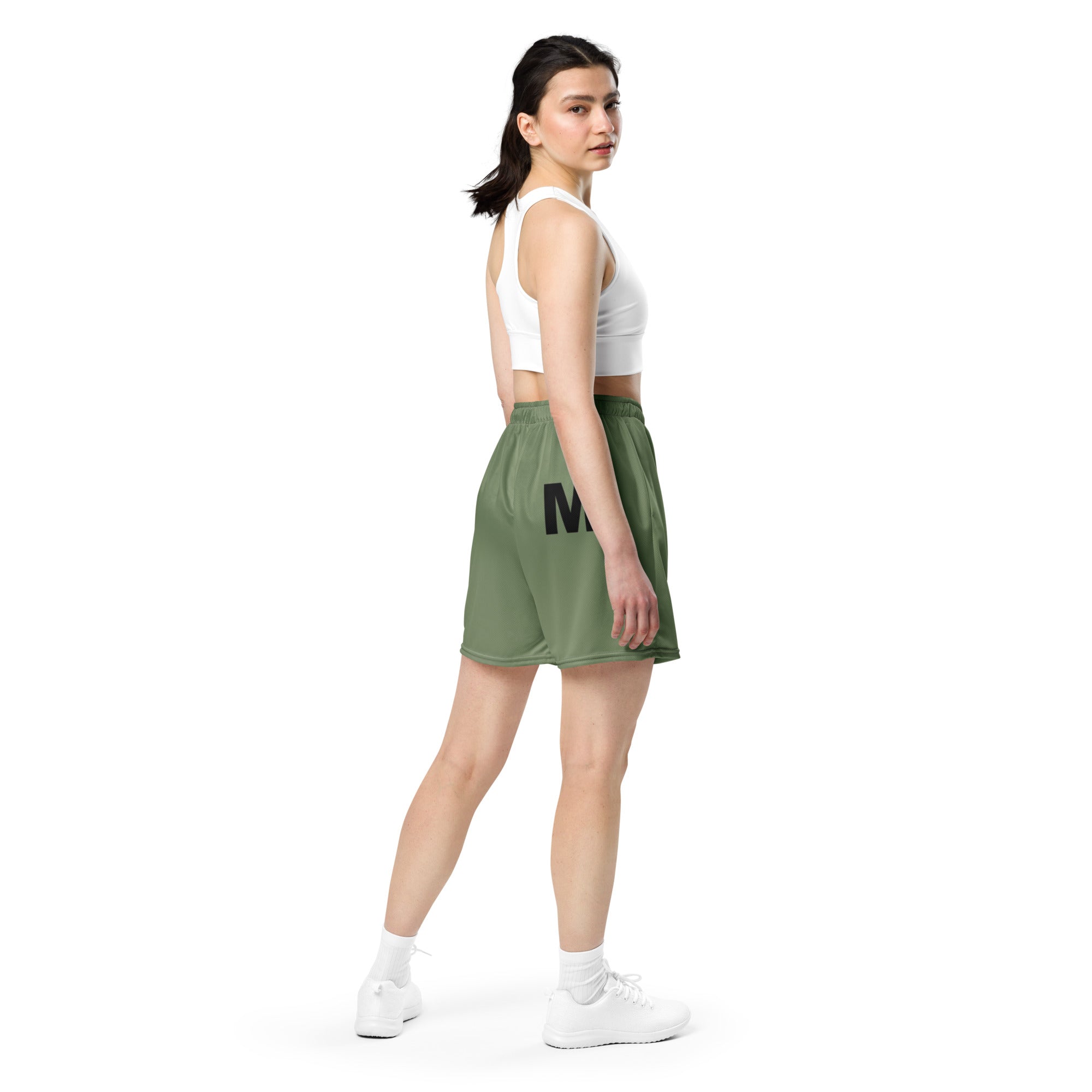 Short Movenex en maille couleur vert kaki - Movenex