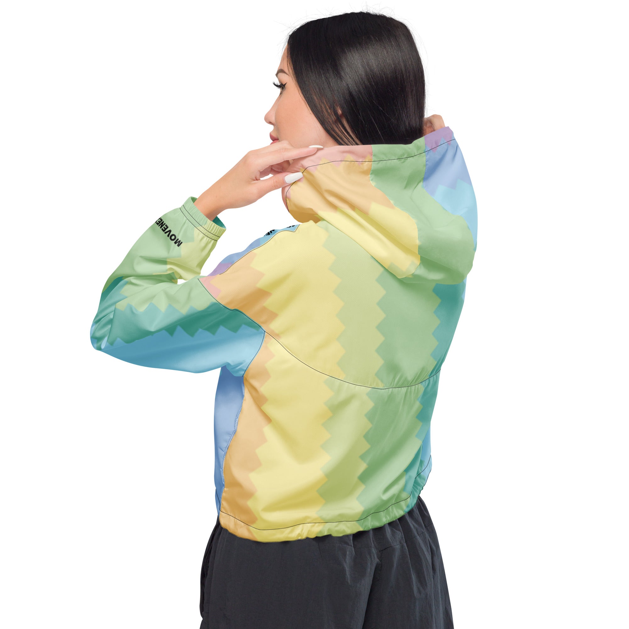 Veste coupe-vent court à capuche Movenex "J06, Panier" - Movenex