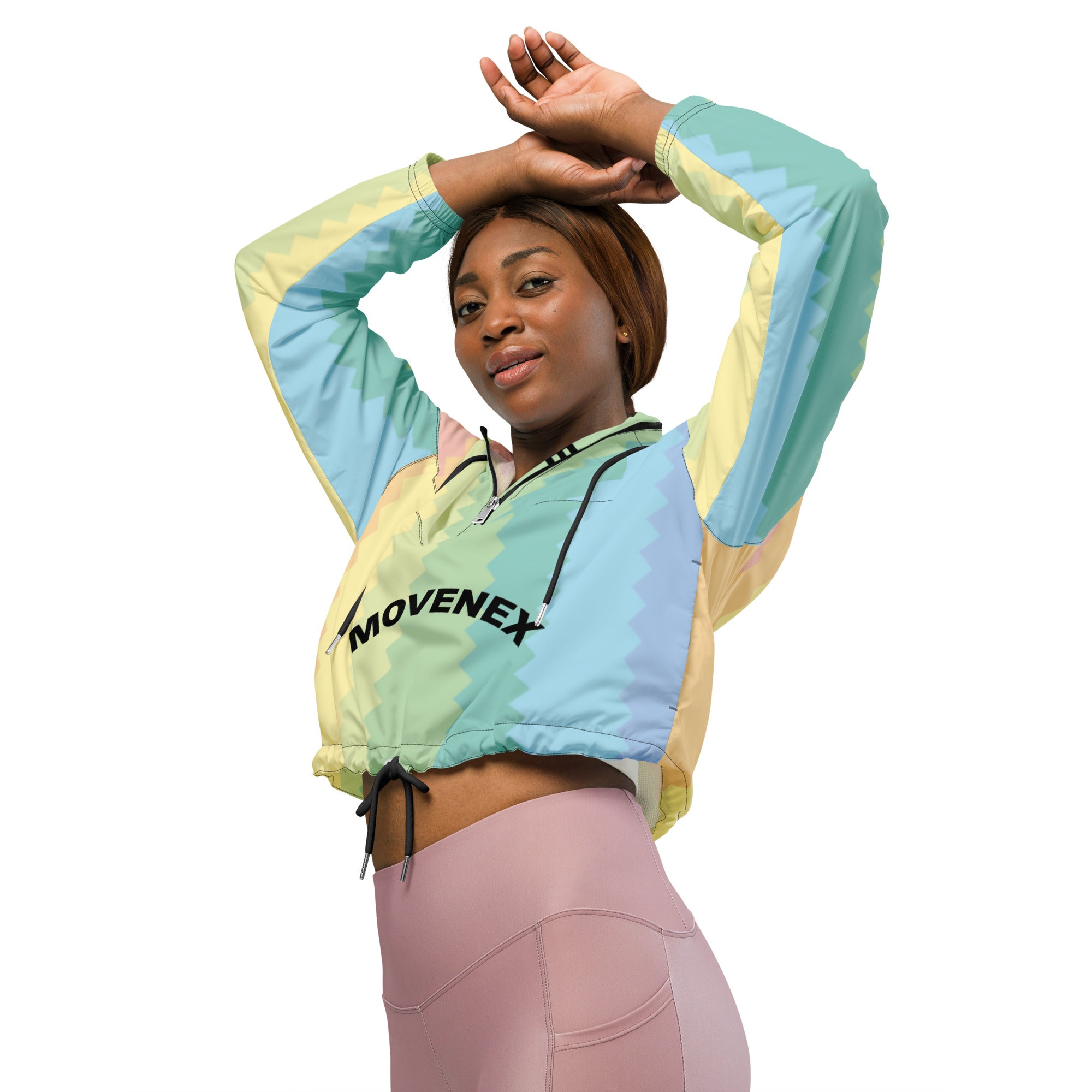 Veste coupe-vent court à capuche Movenex "J06, Panier" - Movenex