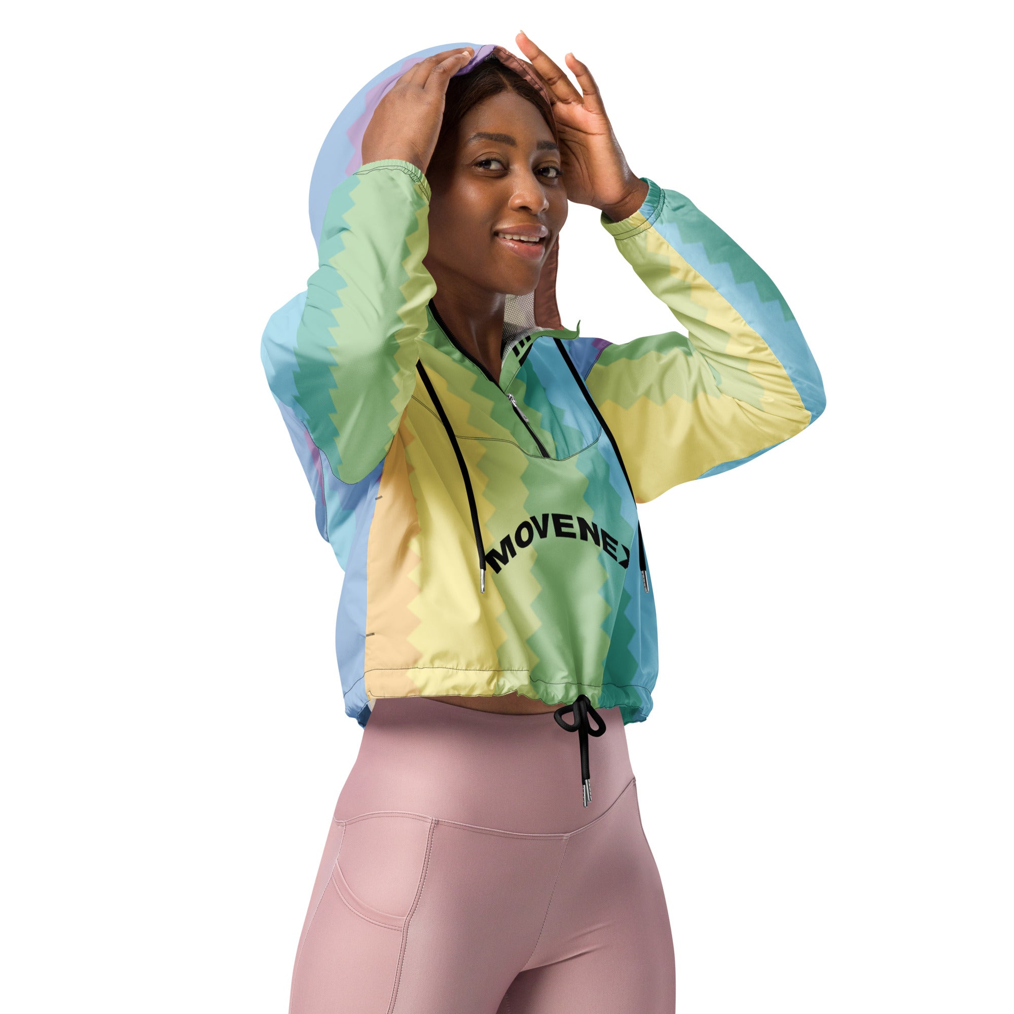 Veste coupe-vent court à capuche Movenex "J06, Panier" - Movenex