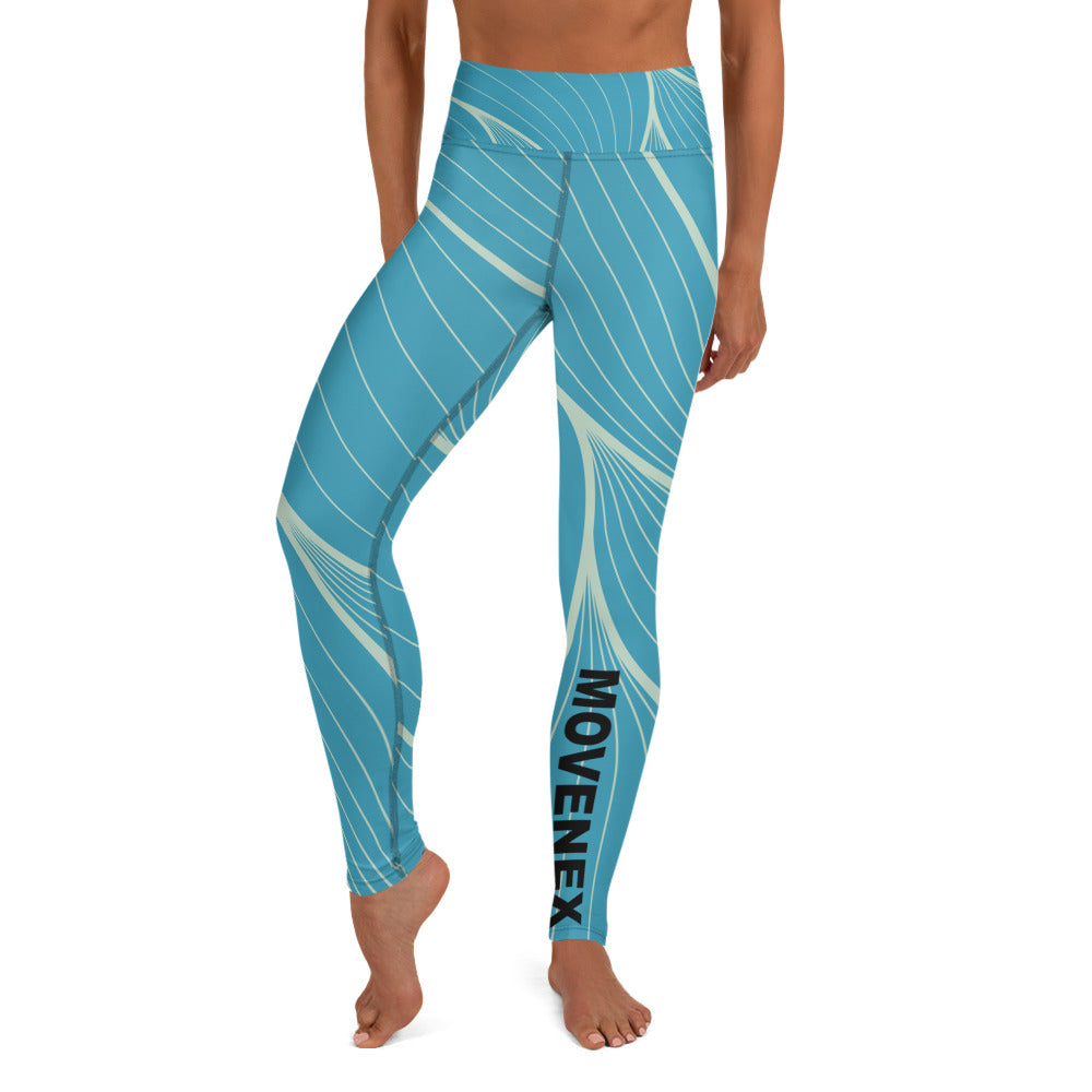 Pantalon de legging de Yoga Movenex couleur bleu - Movenex
