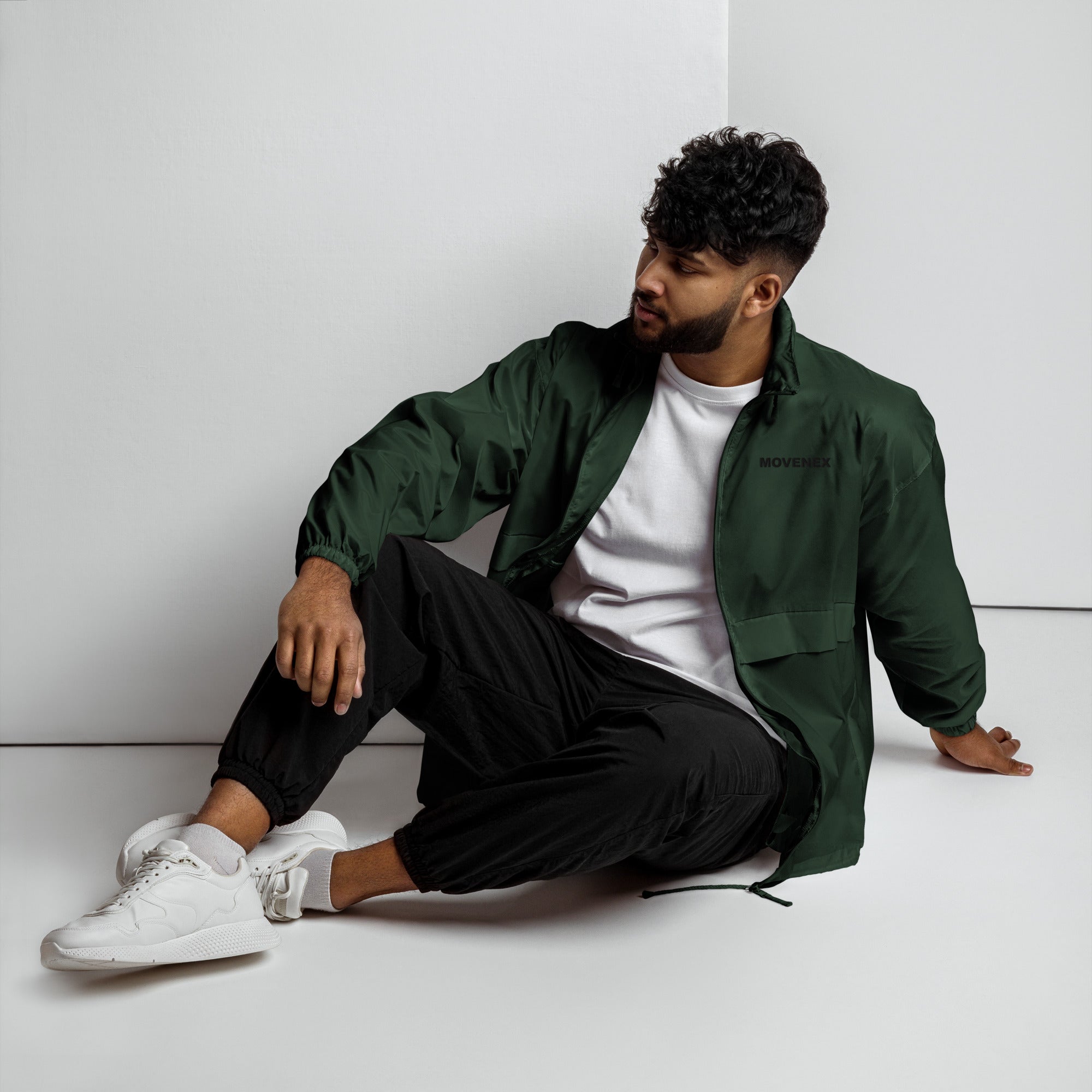 Veste coupe-vent Movenex couleur vert - Movenex