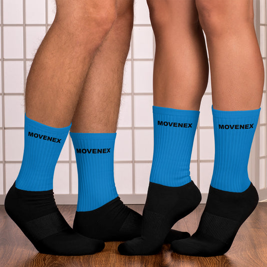 Chaussettes de sport Movenex couleur noire et bleue - Movenex