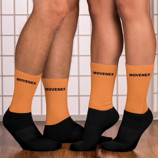 Chaussettes de sport Movenex couleur noire et orange - Movenex