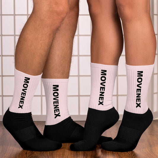 Chaussettes de sport Movenex couleur noire et rose - Movenex