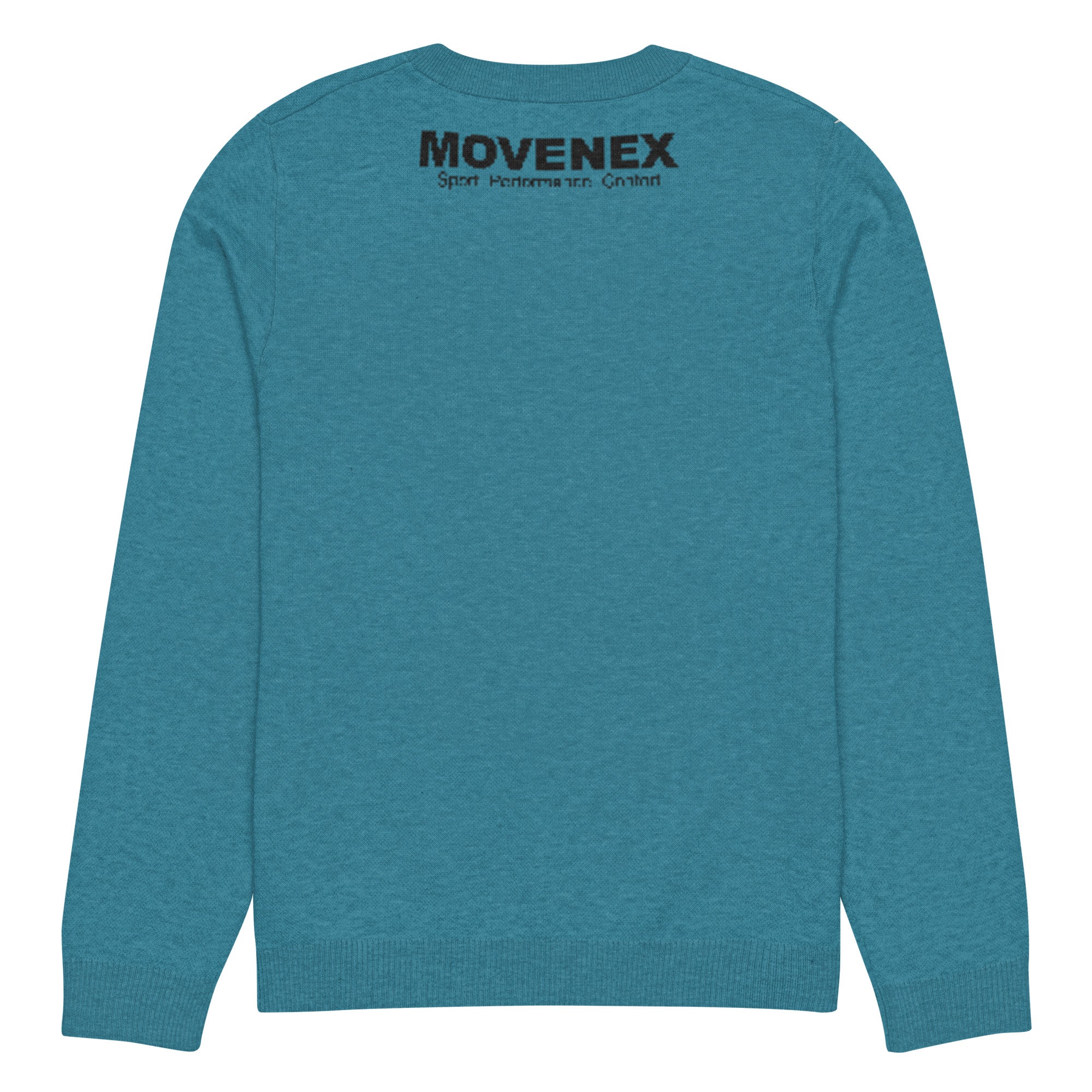 Pull Movenex tricoté ras-du-cou couleur bleu - Movenex