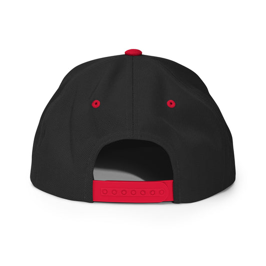 Casquette Snapback Movenex couleur noir et rouge - Movenex