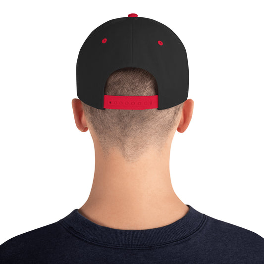 Casquette Snapback Movenex couleur noir et rouge - Movenex
