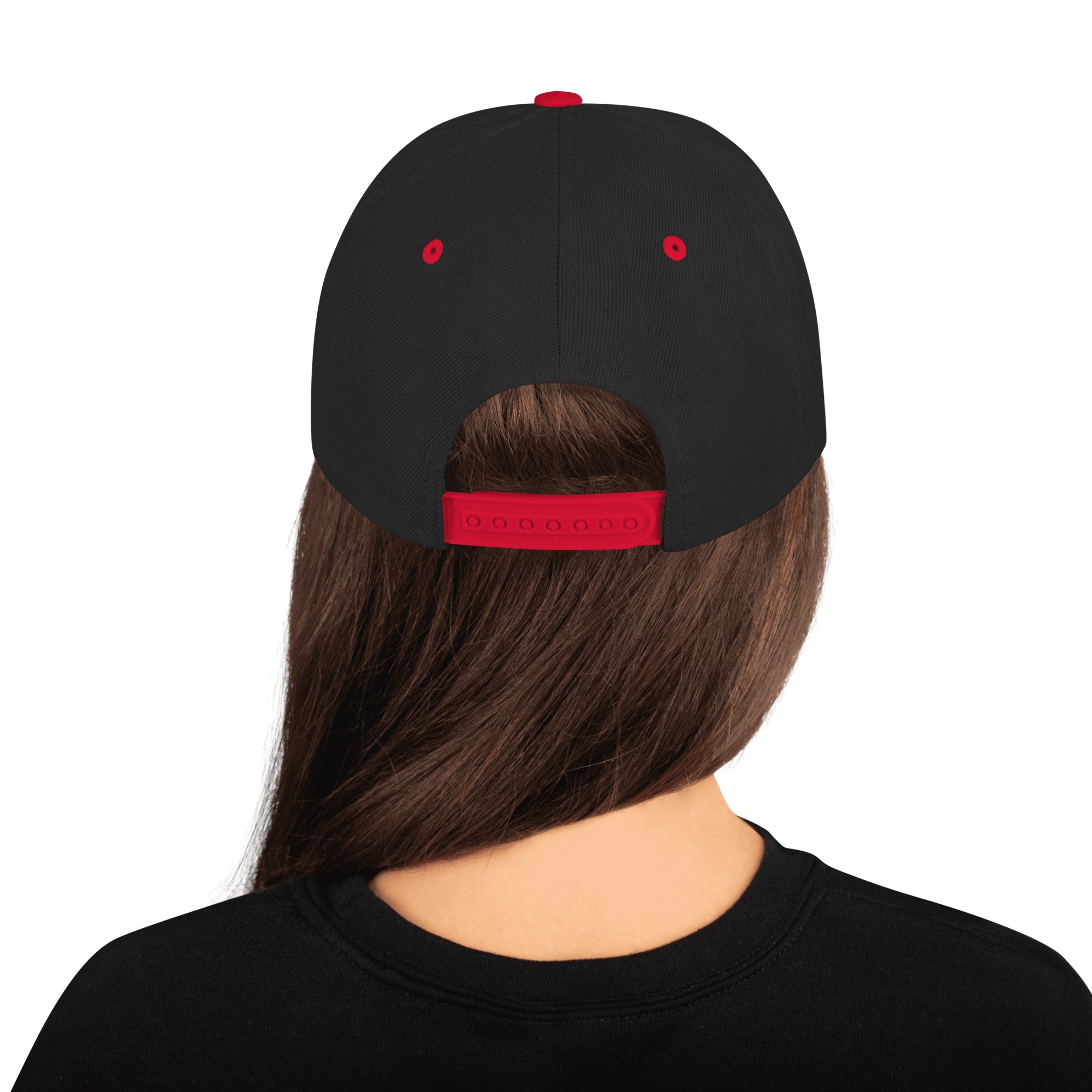 Casquette Snapback Movenex couleur noir et rouge - Movenex