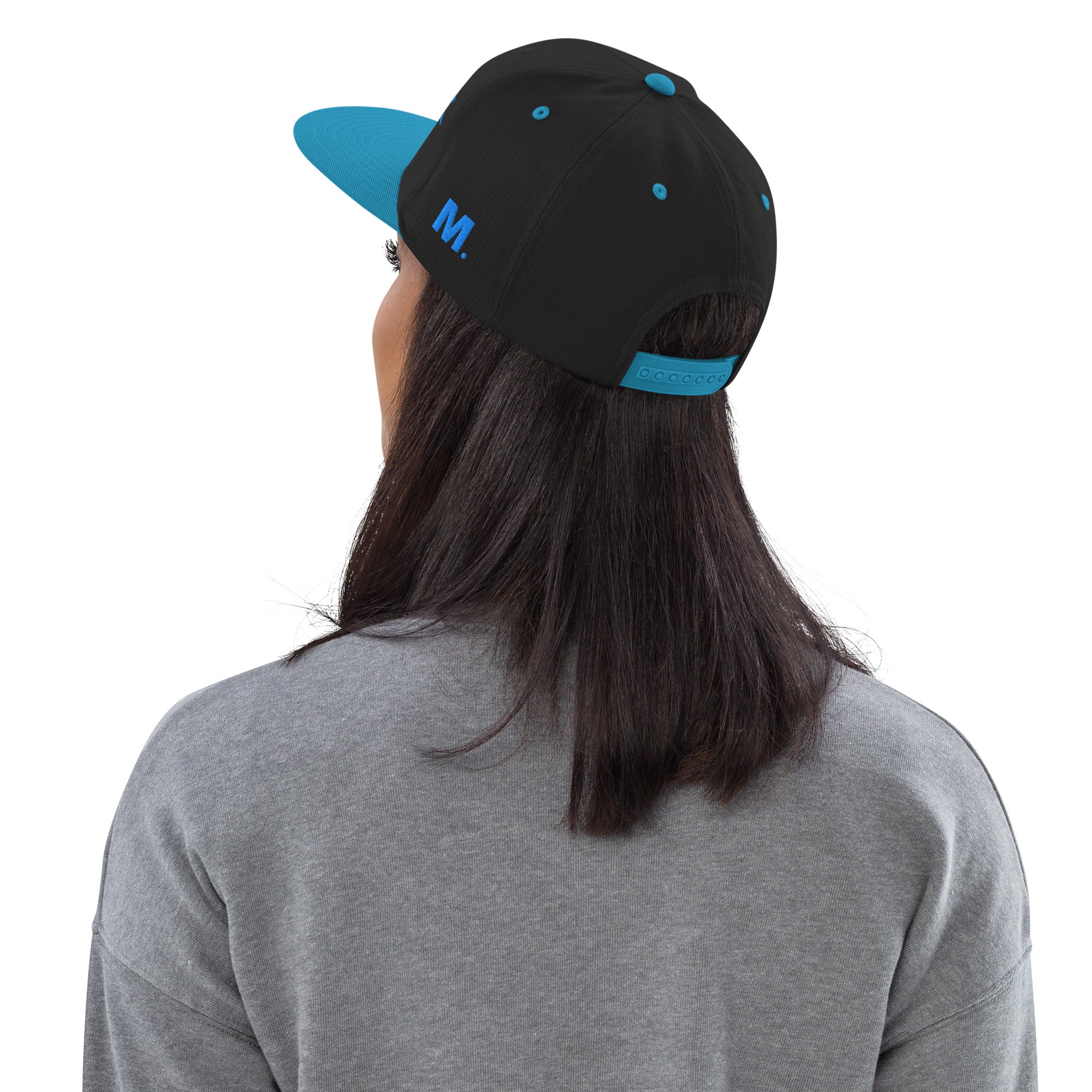 Casquette Movenex "Snapback" couleur noire et bleue - Movenex