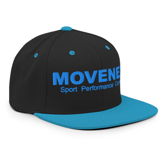 Casquette Movenex "Snapback" couleur noire et bleue - Movenex