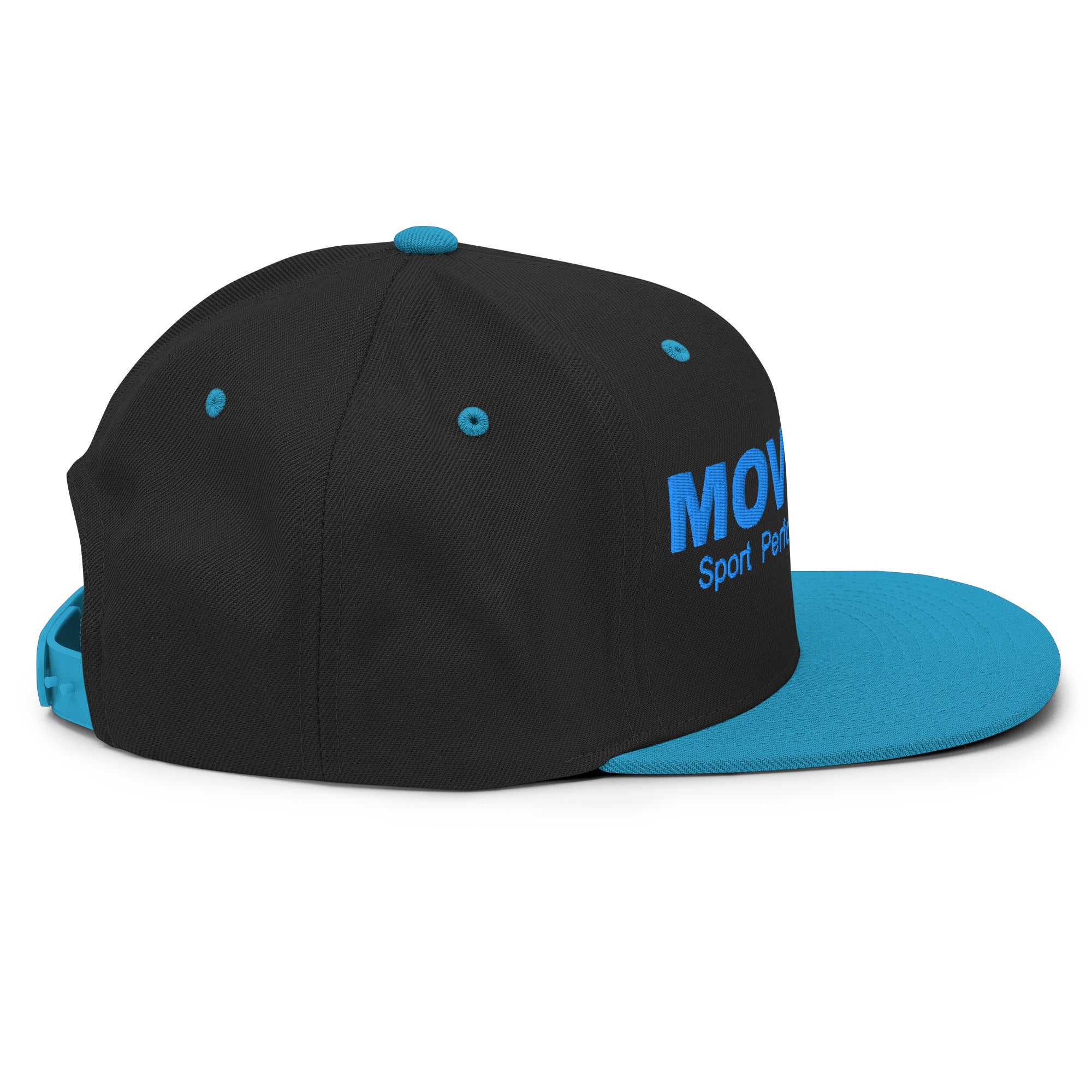 Casquette Movenex "Snapback" couleur noire et bleue - Movenex