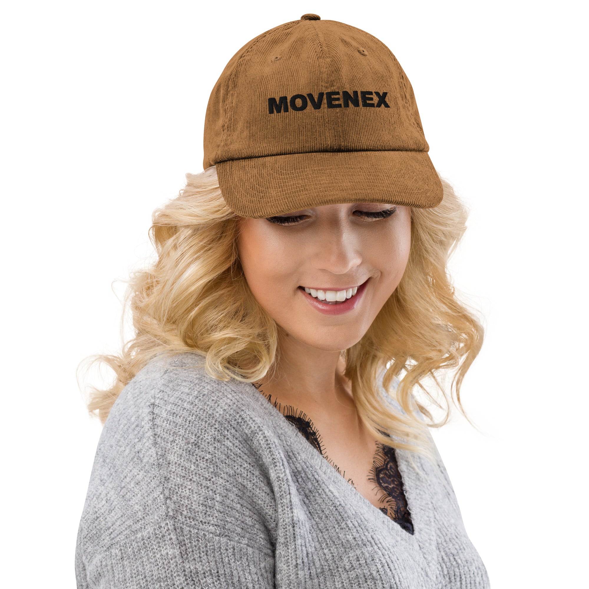 Casquette en velours Movenex couleur marron - Movenex