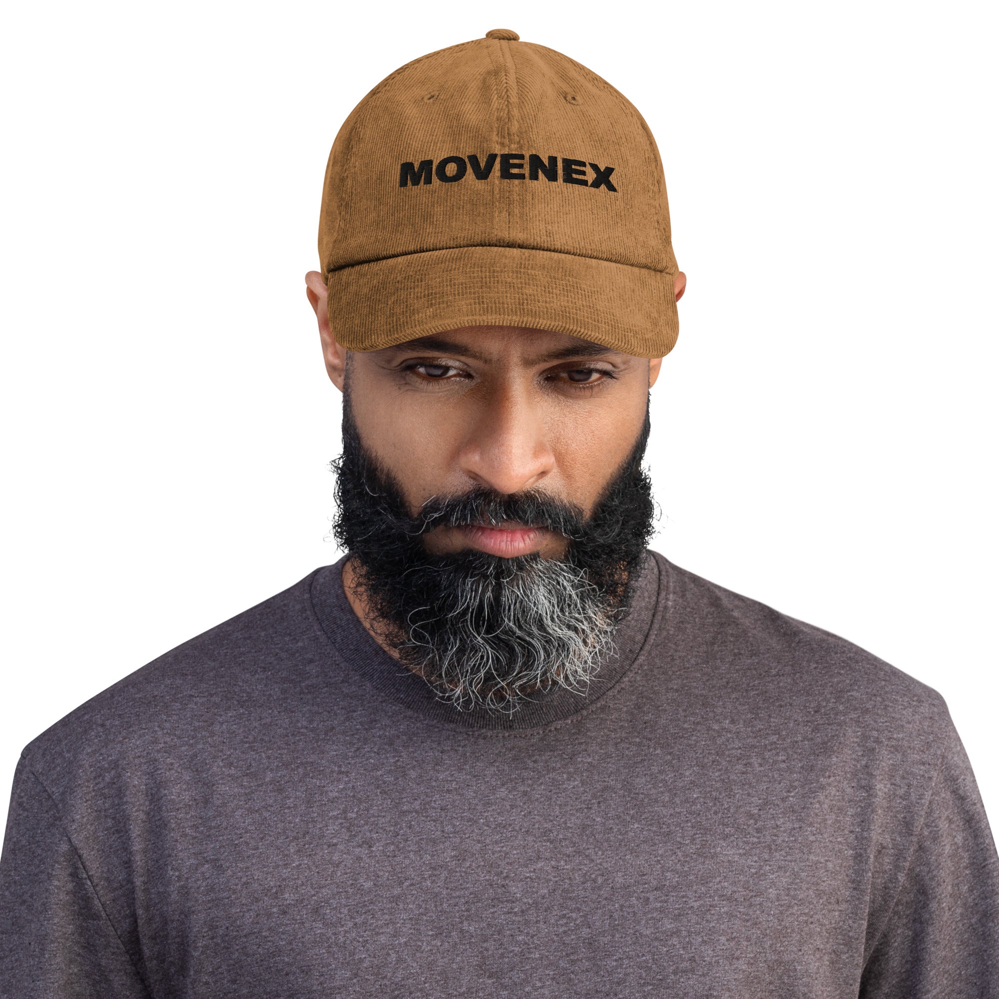 Casquette en velours Movenex couleur marron - Movenex