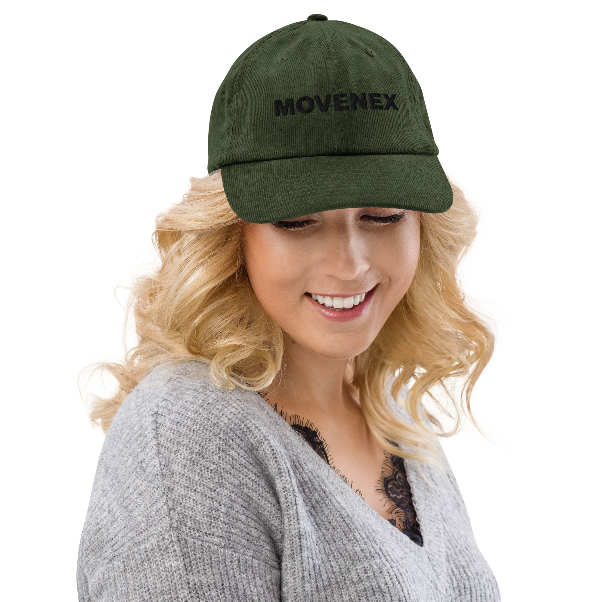Casquette en velours Movenex couleur verte - Movenex