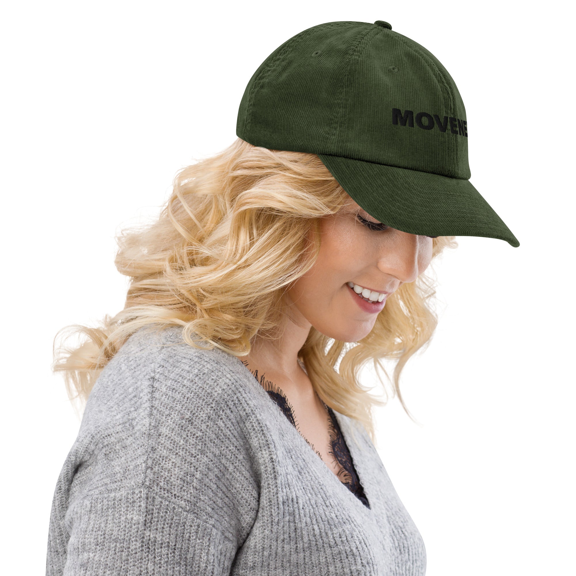Casquette en velours Movenex couleur verte - Movenex