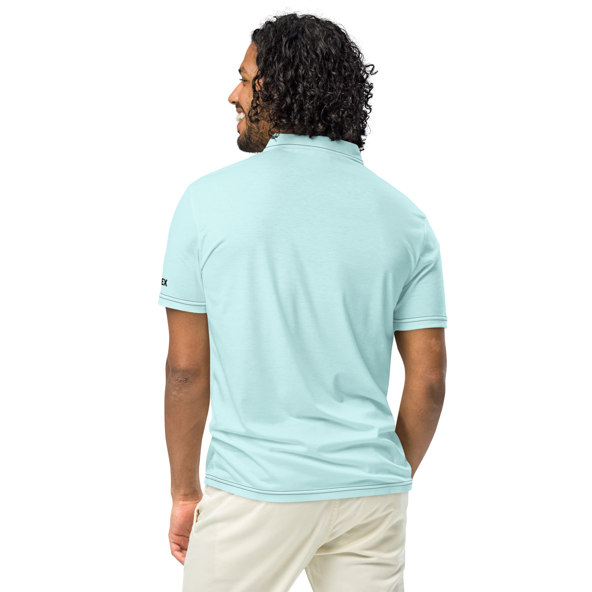 Polo Movenex cintré couleur bleu clair - Movenex