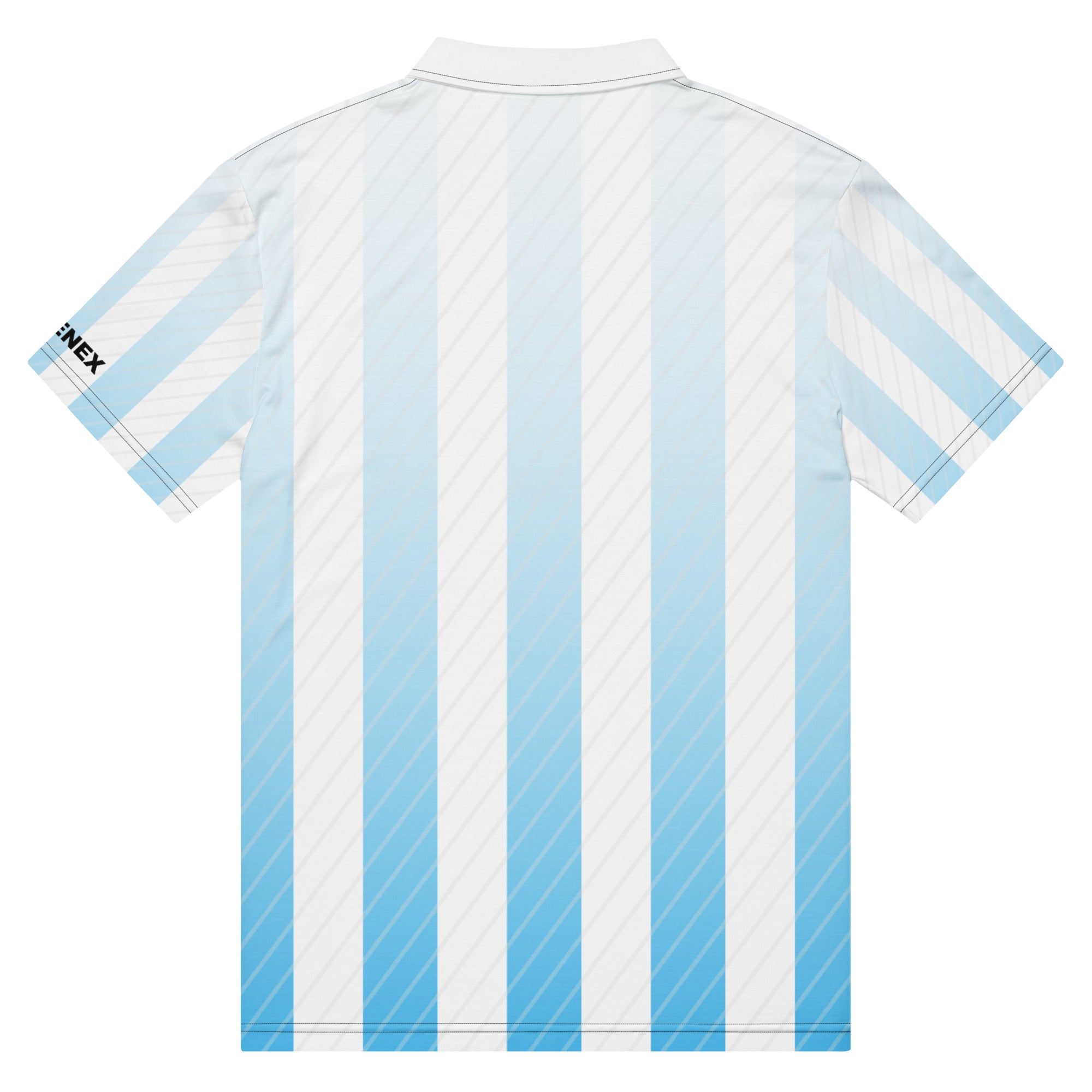 Polo Movenex cintré couleur rayées bleue et blanche - Movenex