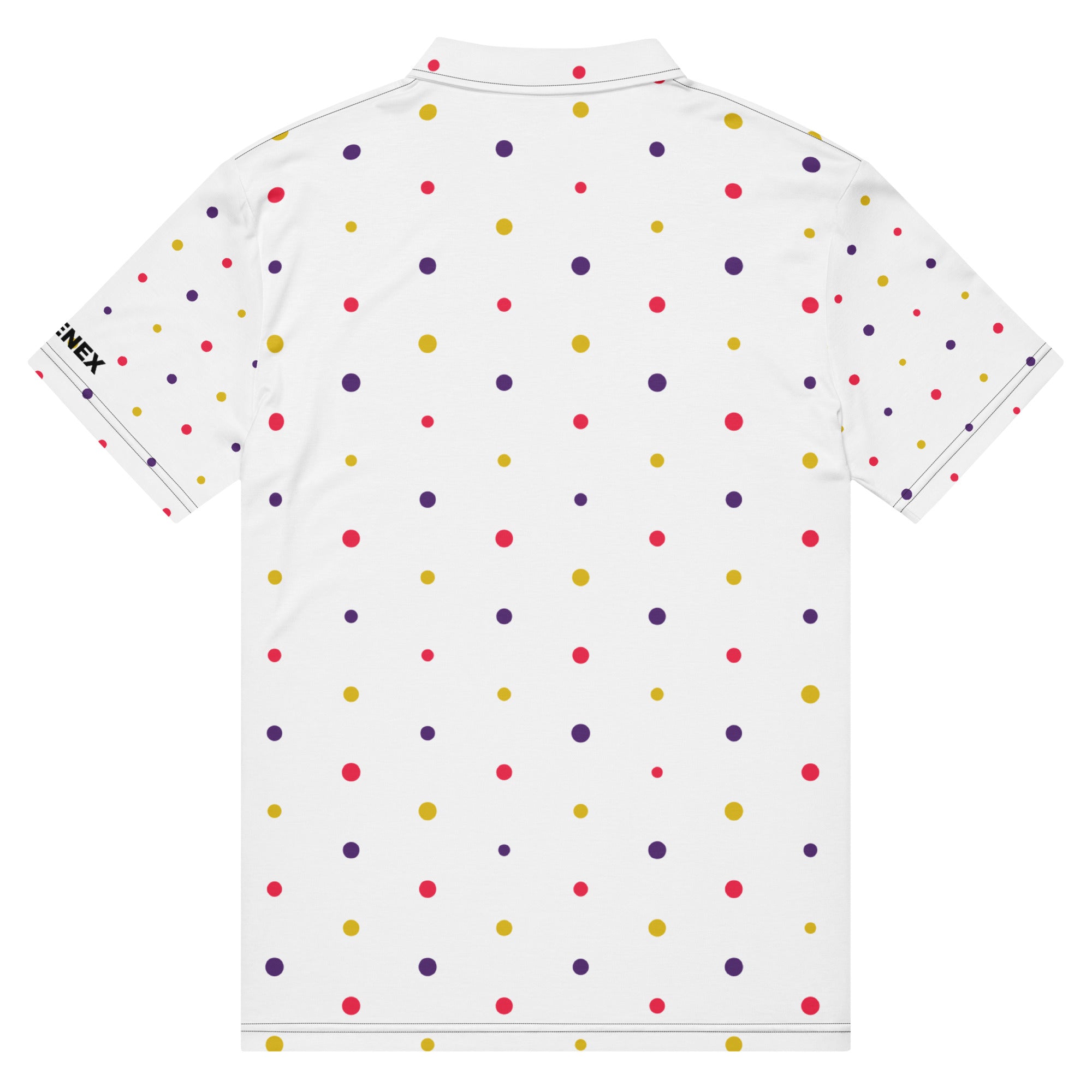 Polo Movenex cintré couleur blanc à pois - Movenex