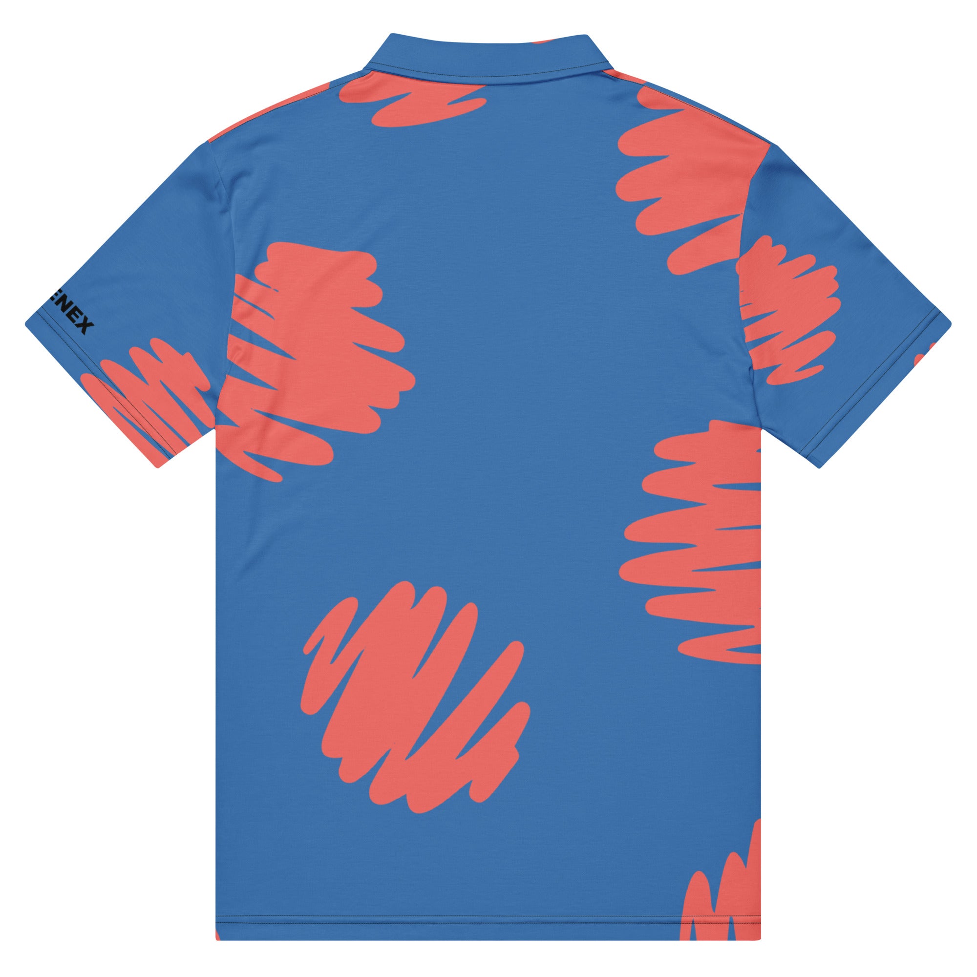 Polo Movenex cintré couleur bleu et rouge - Movenex