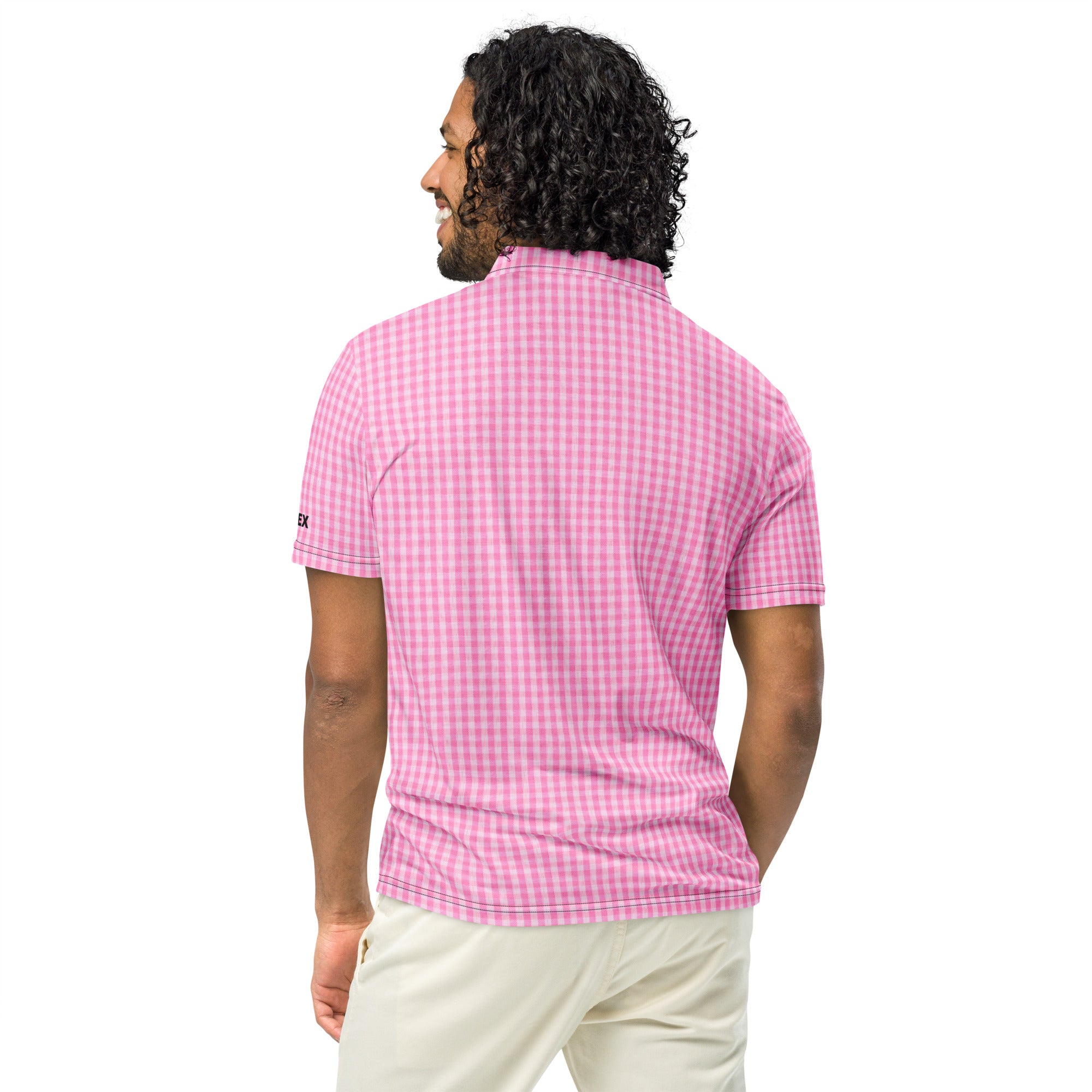 Polo Movenex cintré couleur rose à carreaux - Movenex