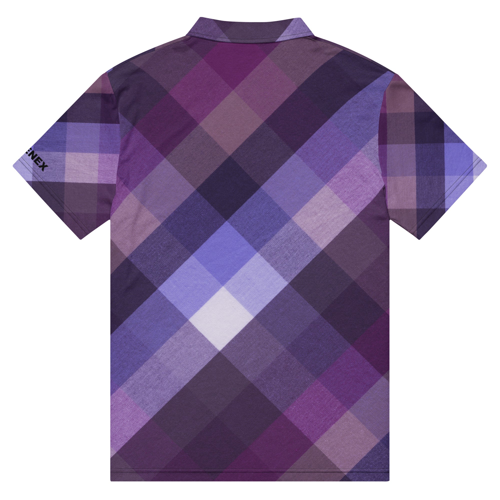 Polo Movenex cintré couleur violet à carreaux - Movenex