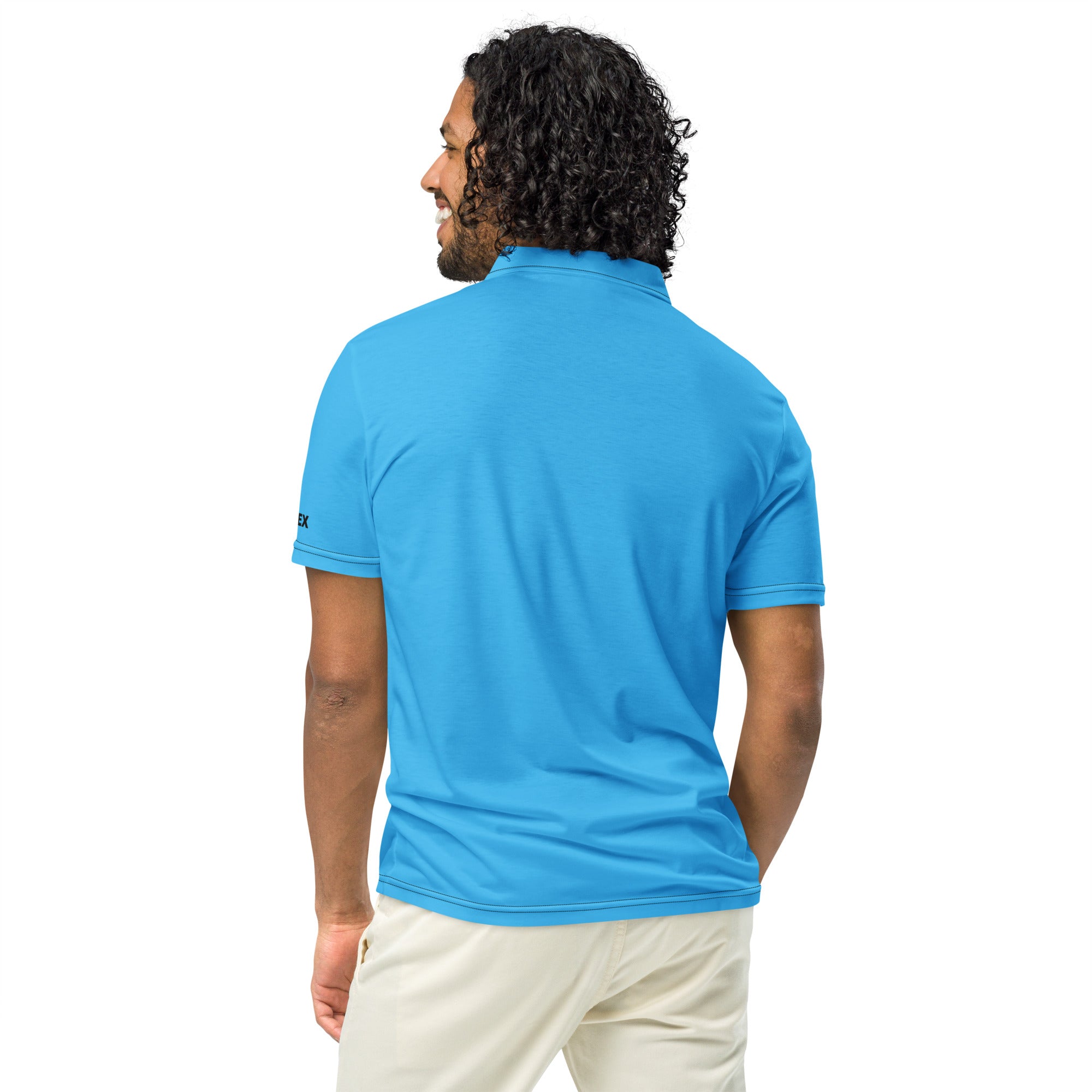 Polo Movenex cintré couleur bleu azur - Movenex