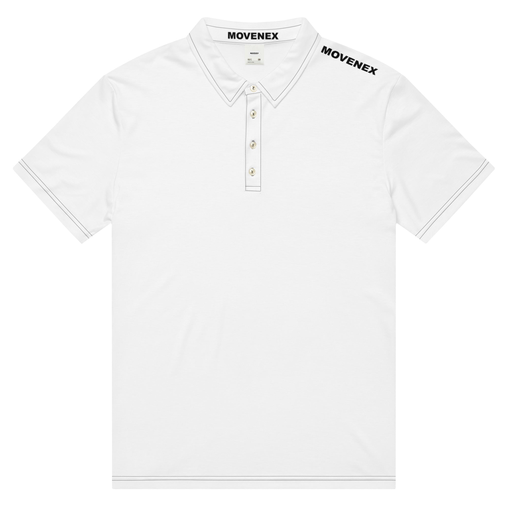 Polo Movenex cintré couleur blanc - Movenex