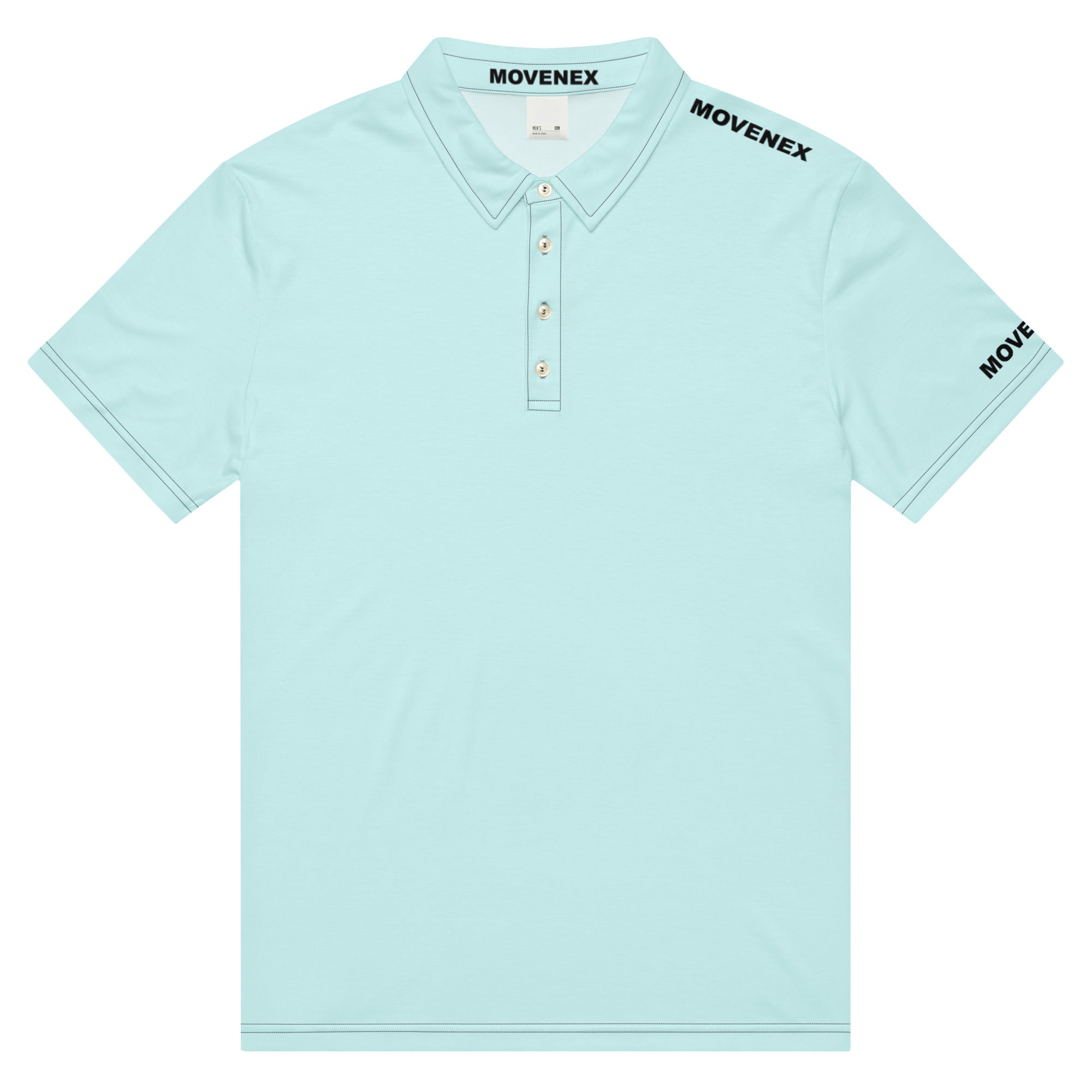 Polo Movenex cintré couleur bleu clair - Movenex