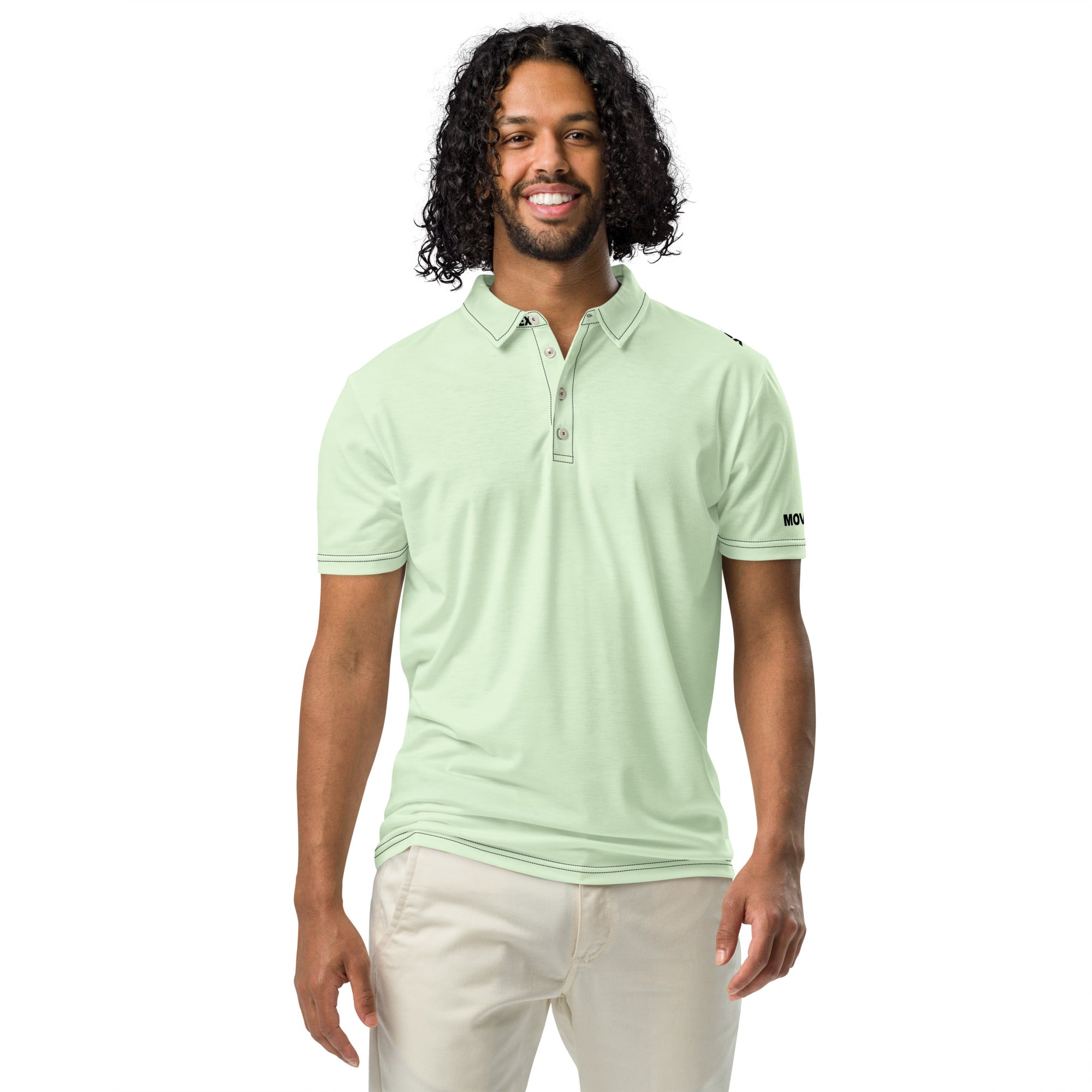 Polo Movenex cintré couleur vert clair - Movenex