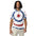 Polo Movenex cintré couleur bleu, blanc et rouge - Movenex