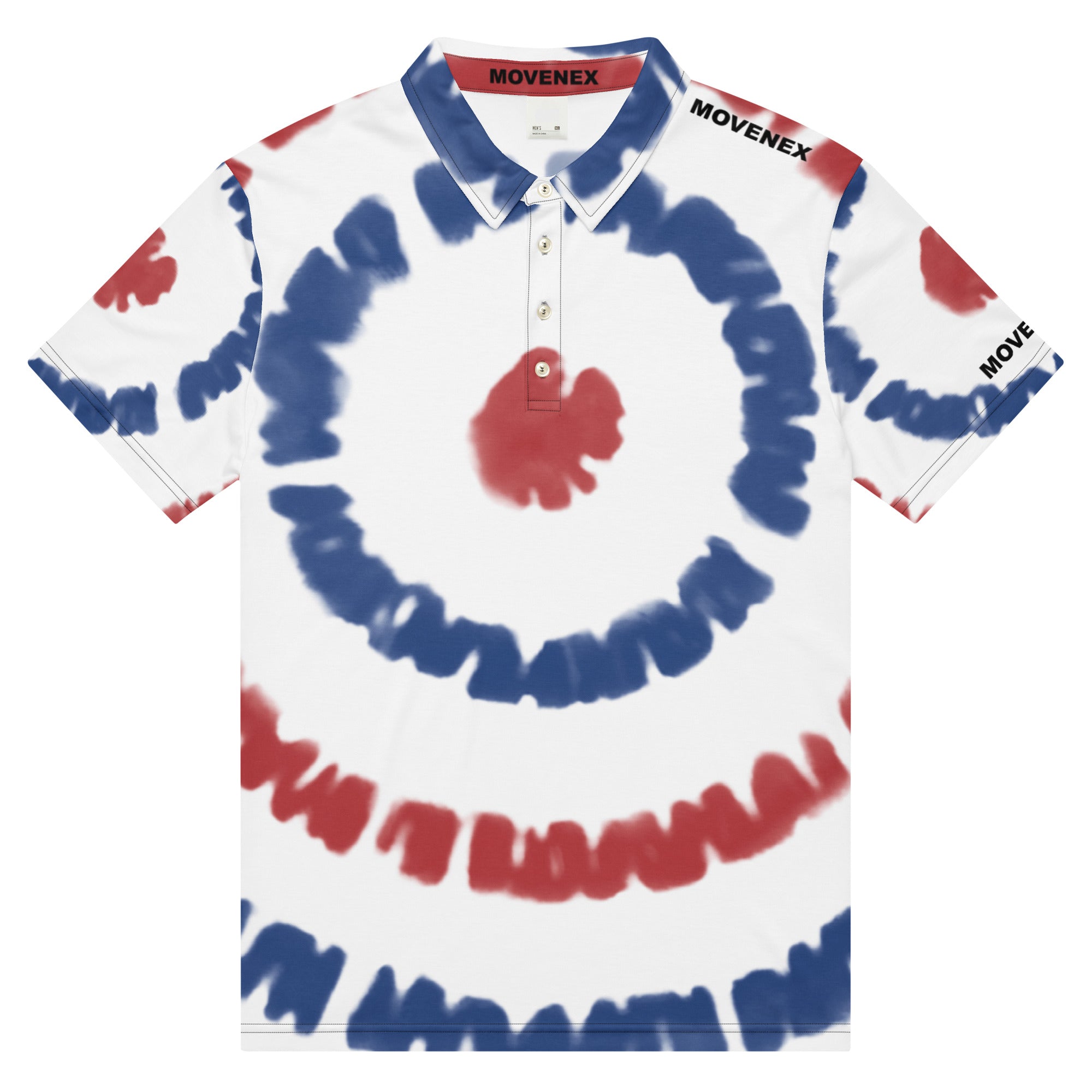 Polo Movenex cintré couleur bleu, blanc et rouge - Movenex