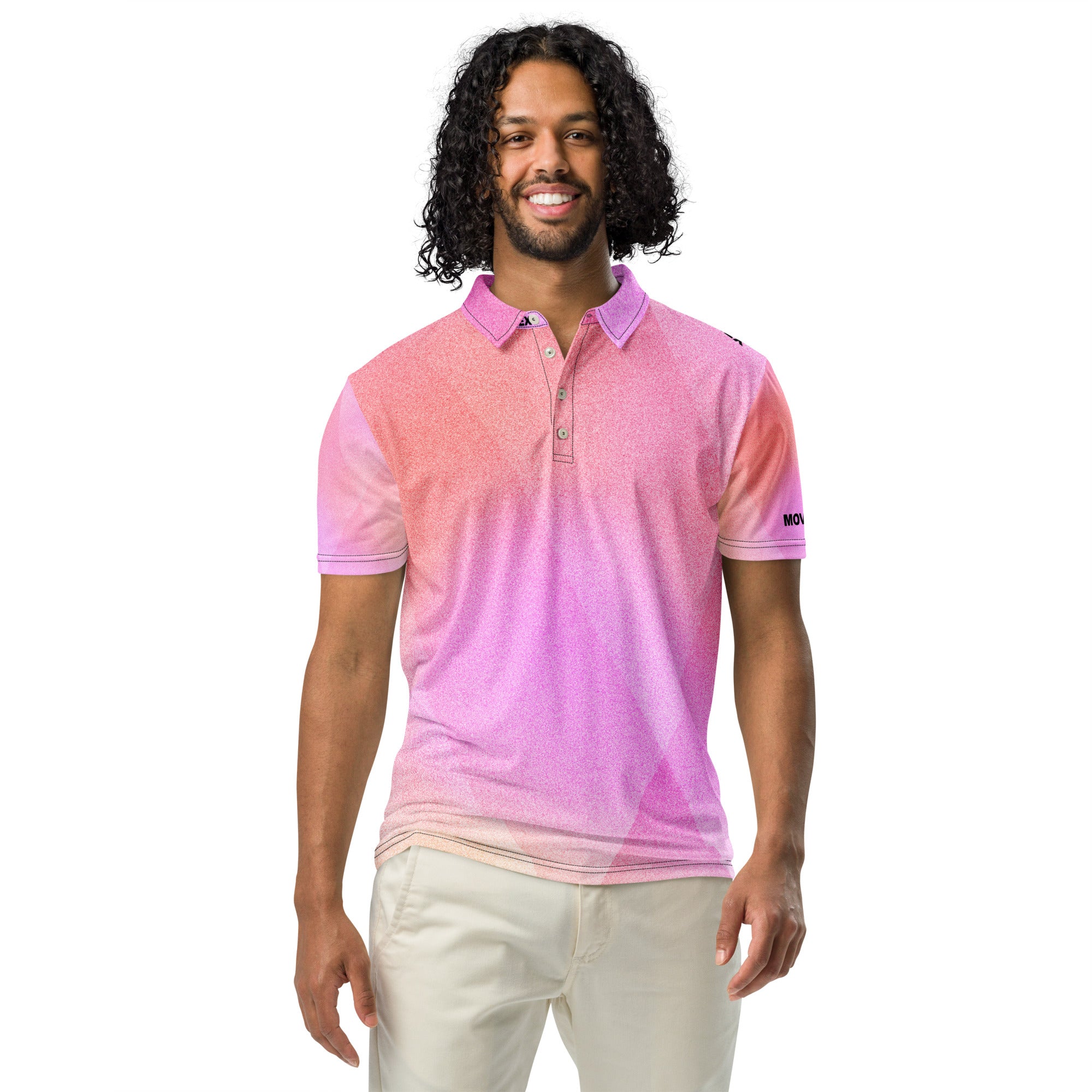 Polo Movenex cintré couleur rose - Movenex