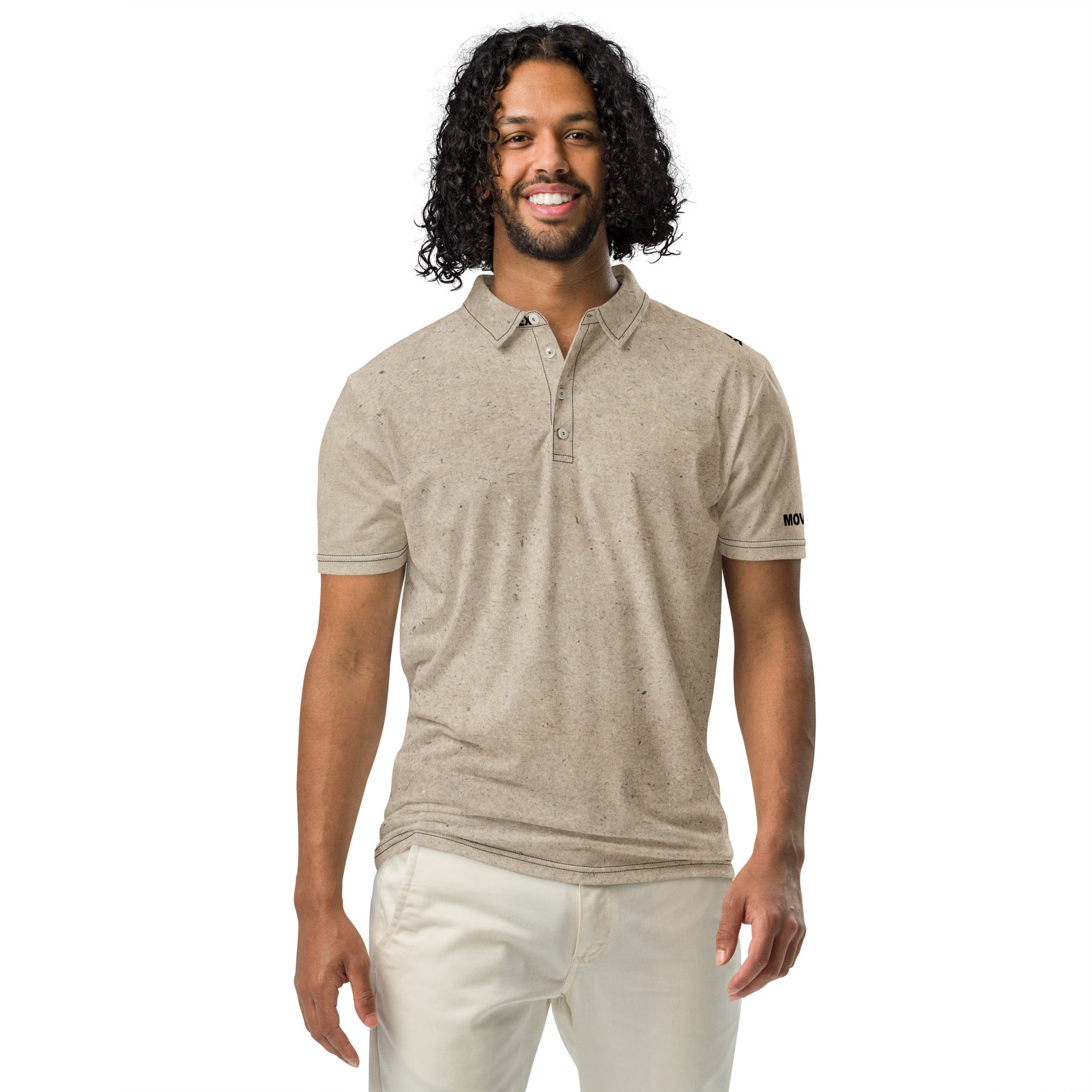 Polo Movenex cintré couleur beige - Movenex