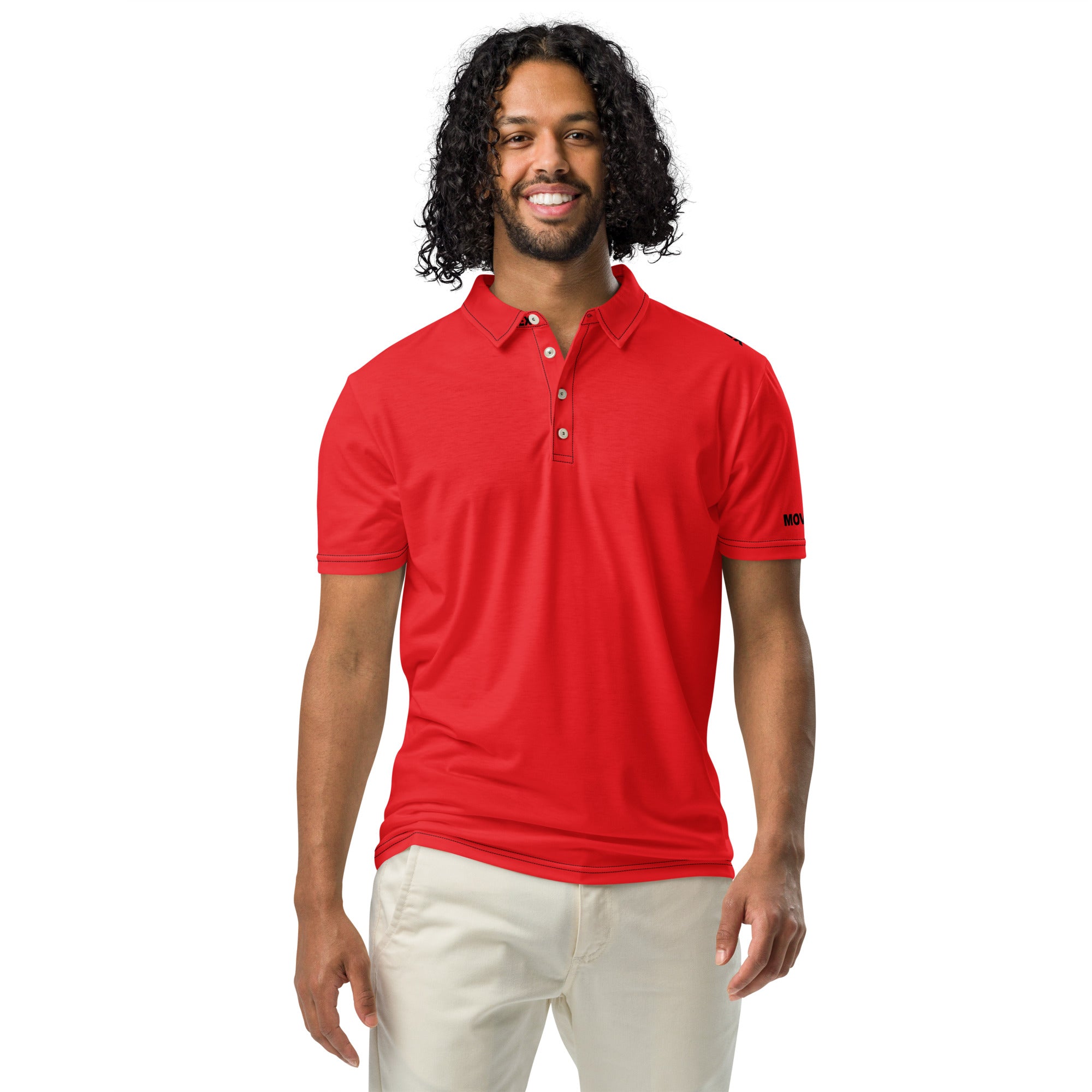 Polo Movenex cintré couleur rouge - Movenex