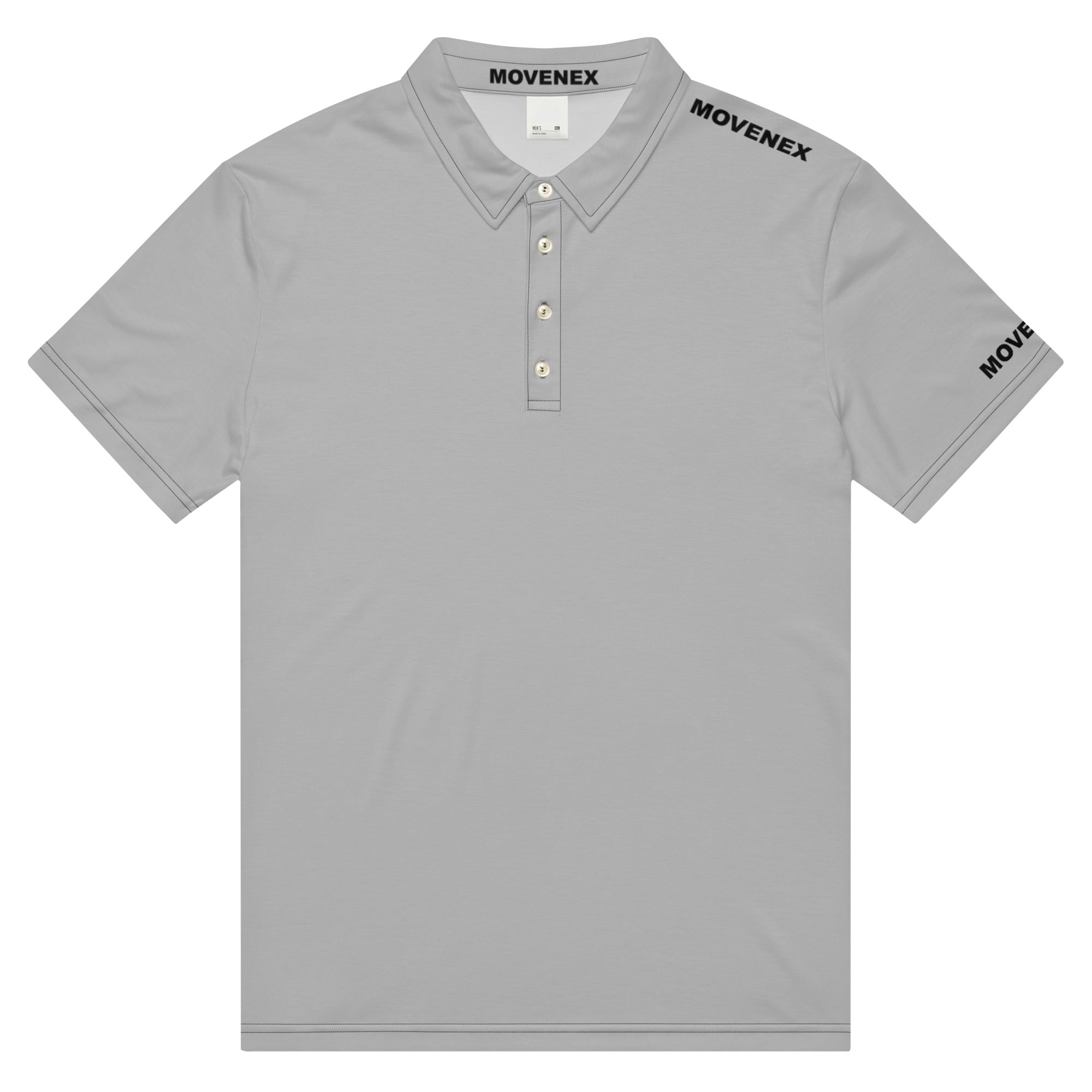 Polo Movenex cintré couleur gris - Movenex