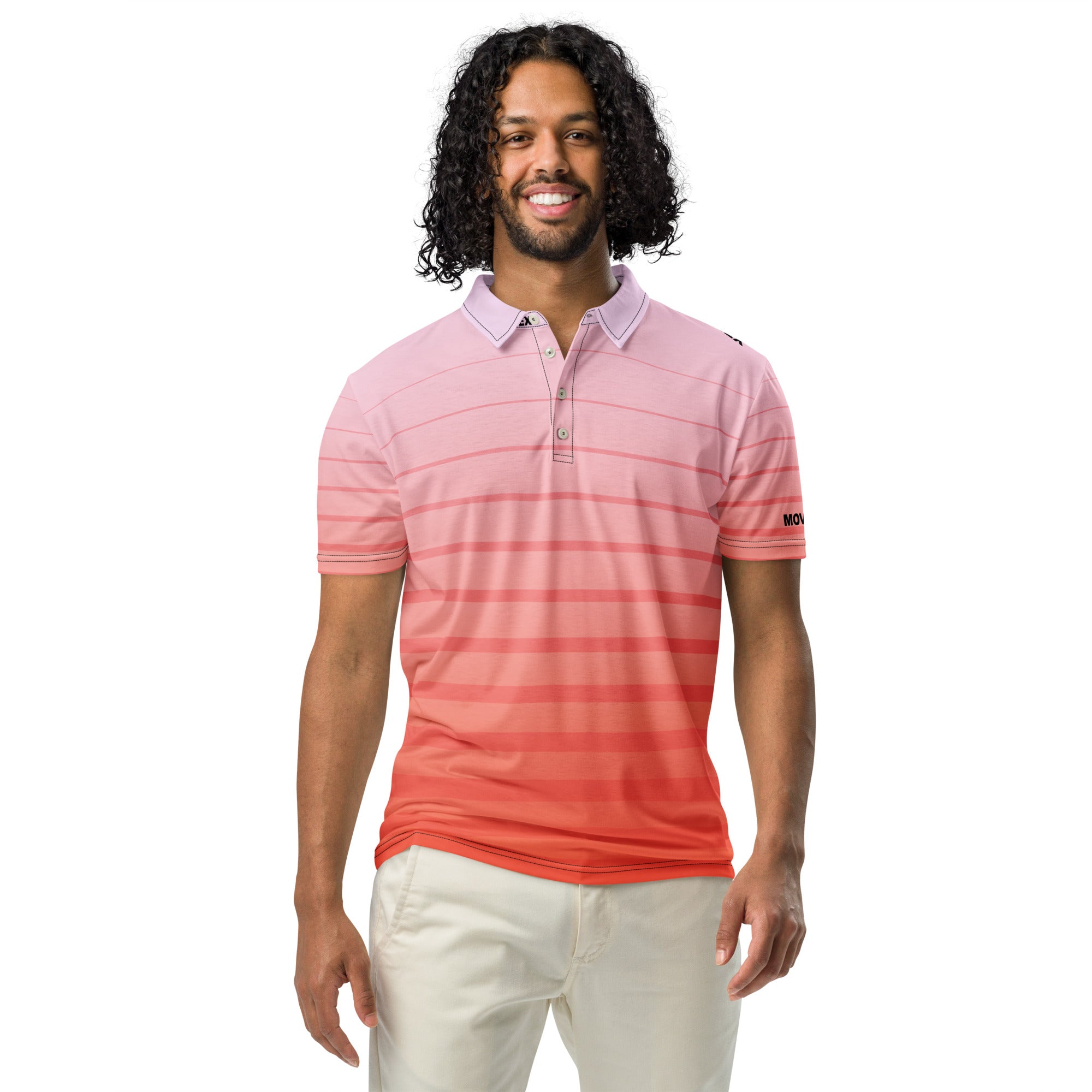 Polo Movenex cintré couleur violet et rose - Movenex