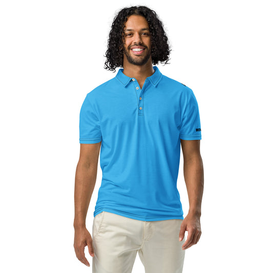 Polo Movenex cintré couleur bleu azur - Movenex