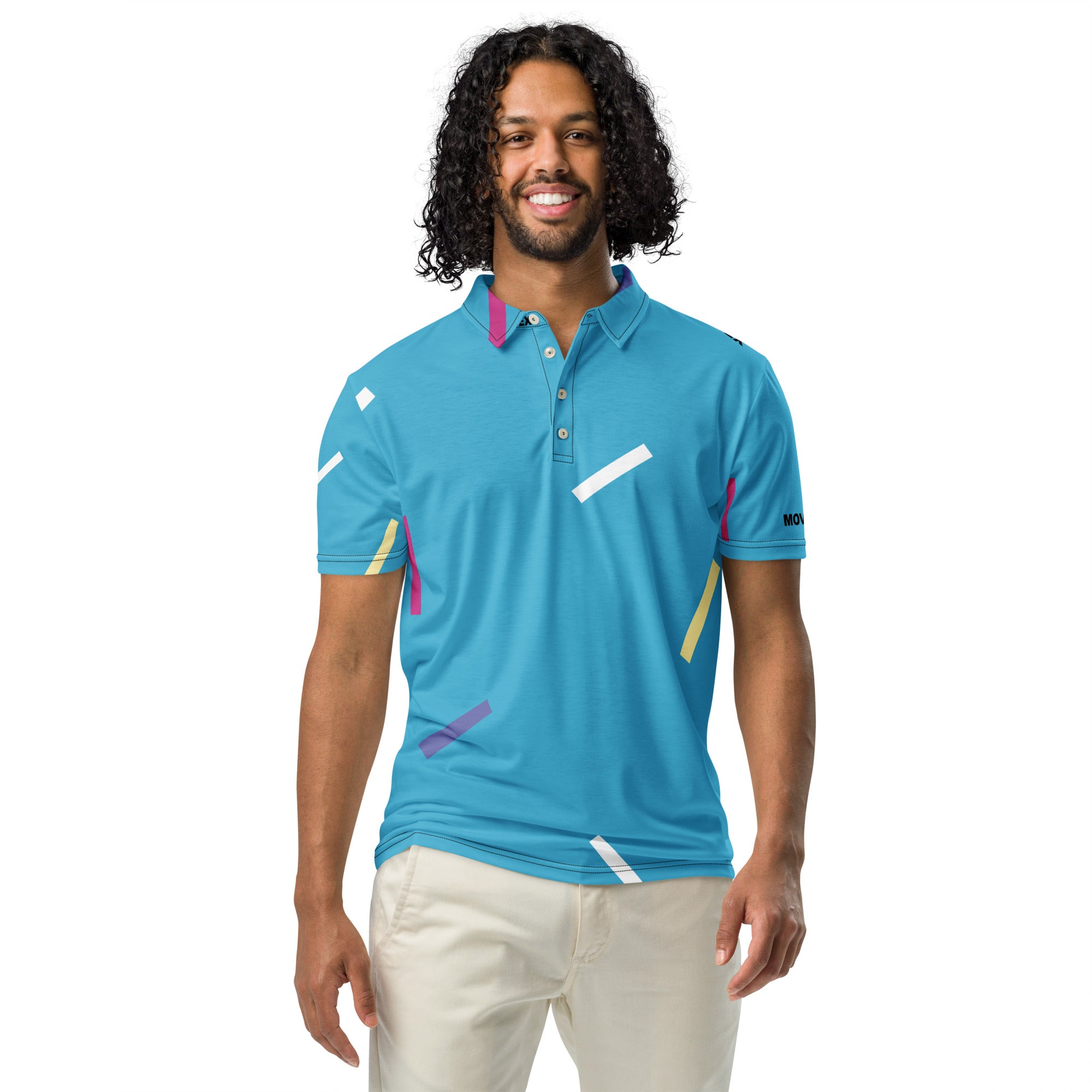 Polo Movenex cintré couleur bleu - Movenex