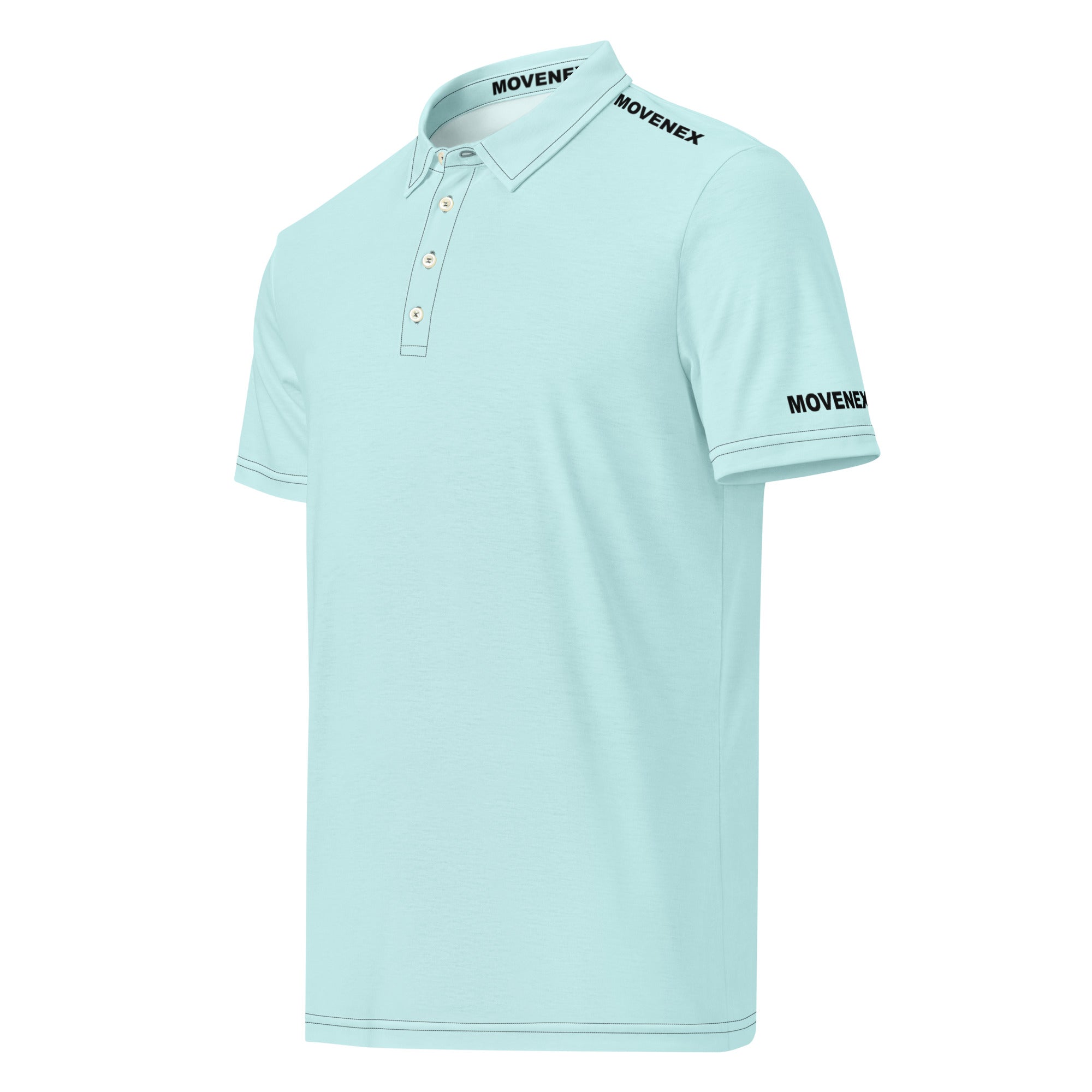 Polo Movenex cintré couleur bleu clair - Movenex