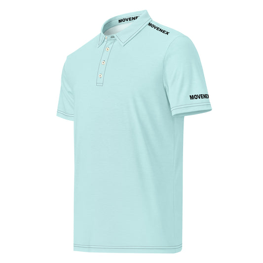 Polo Movenex cintré couleur bleu clair - Movenex