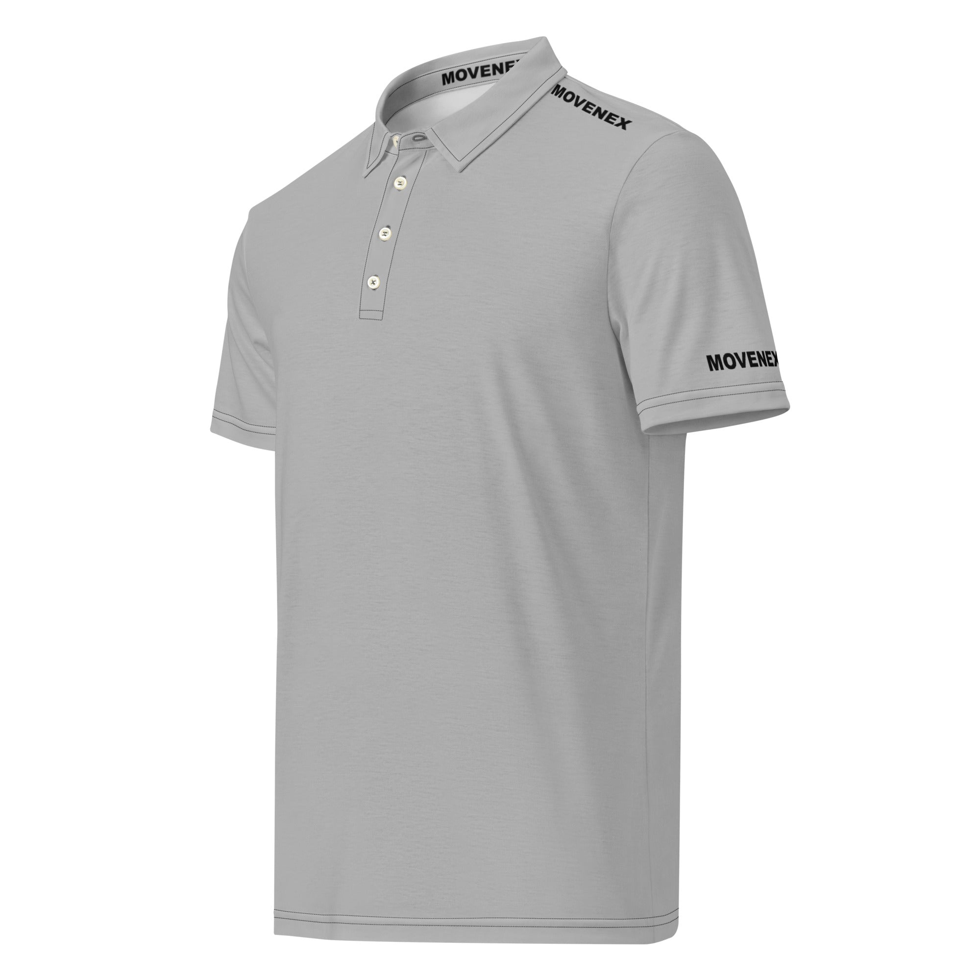 Polo Movenex cintré couleur gris - Movenex