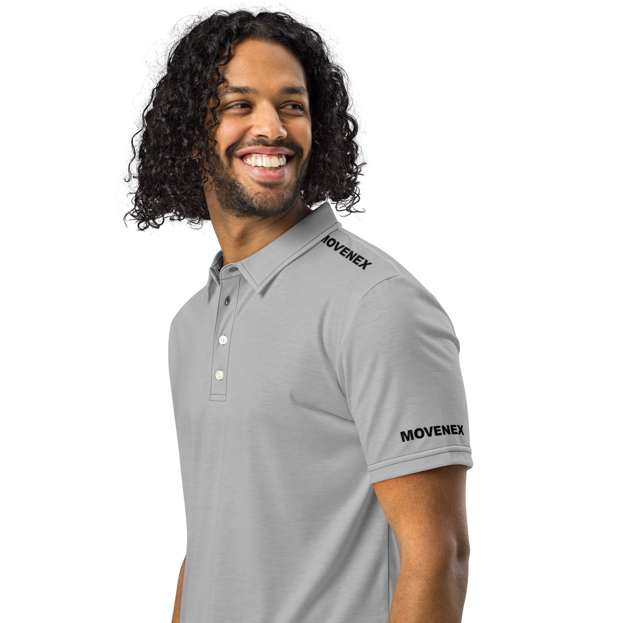 Polo Movenex cintré couleur gris - Movenex