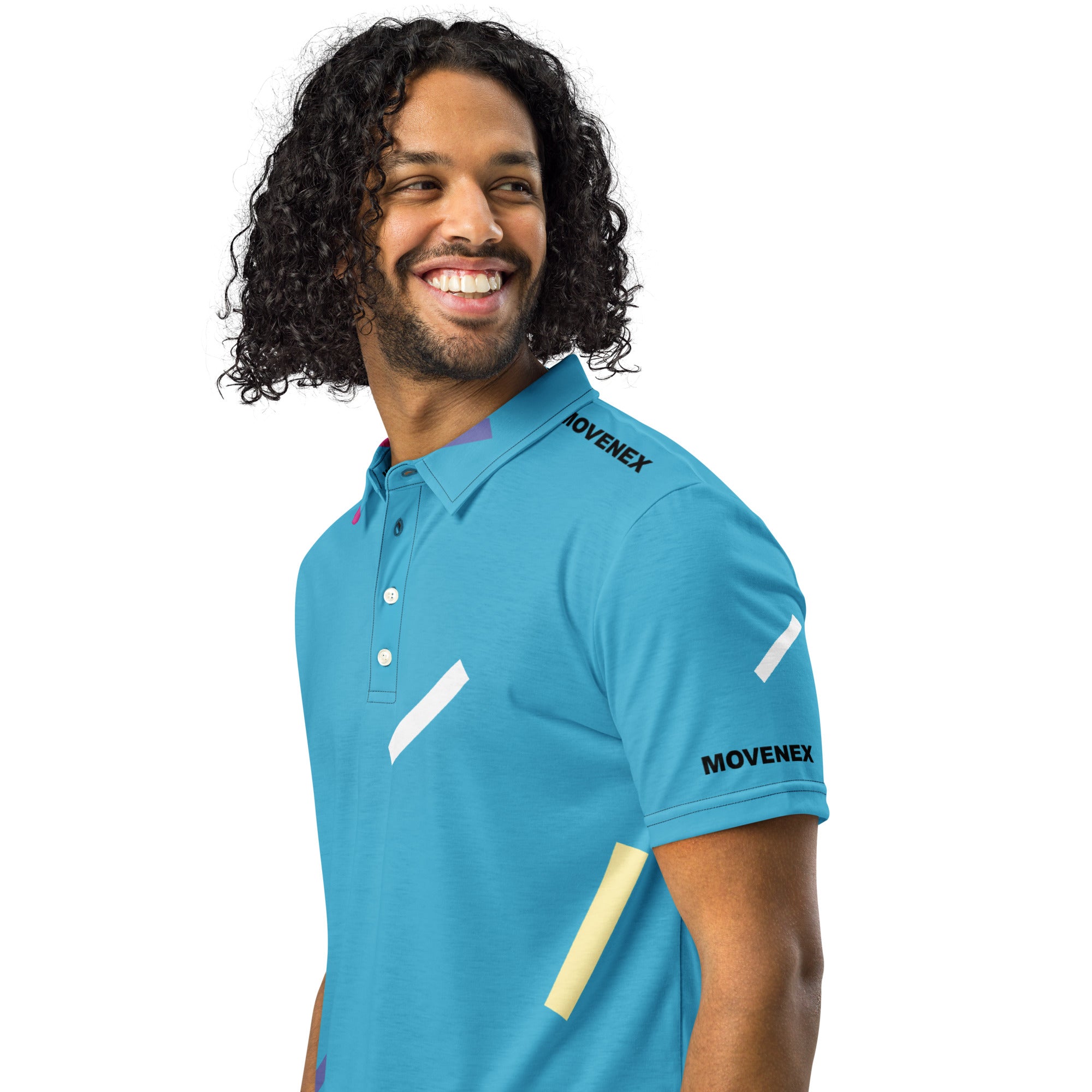 Polo Movenex cintré couleur bleu - Movenex