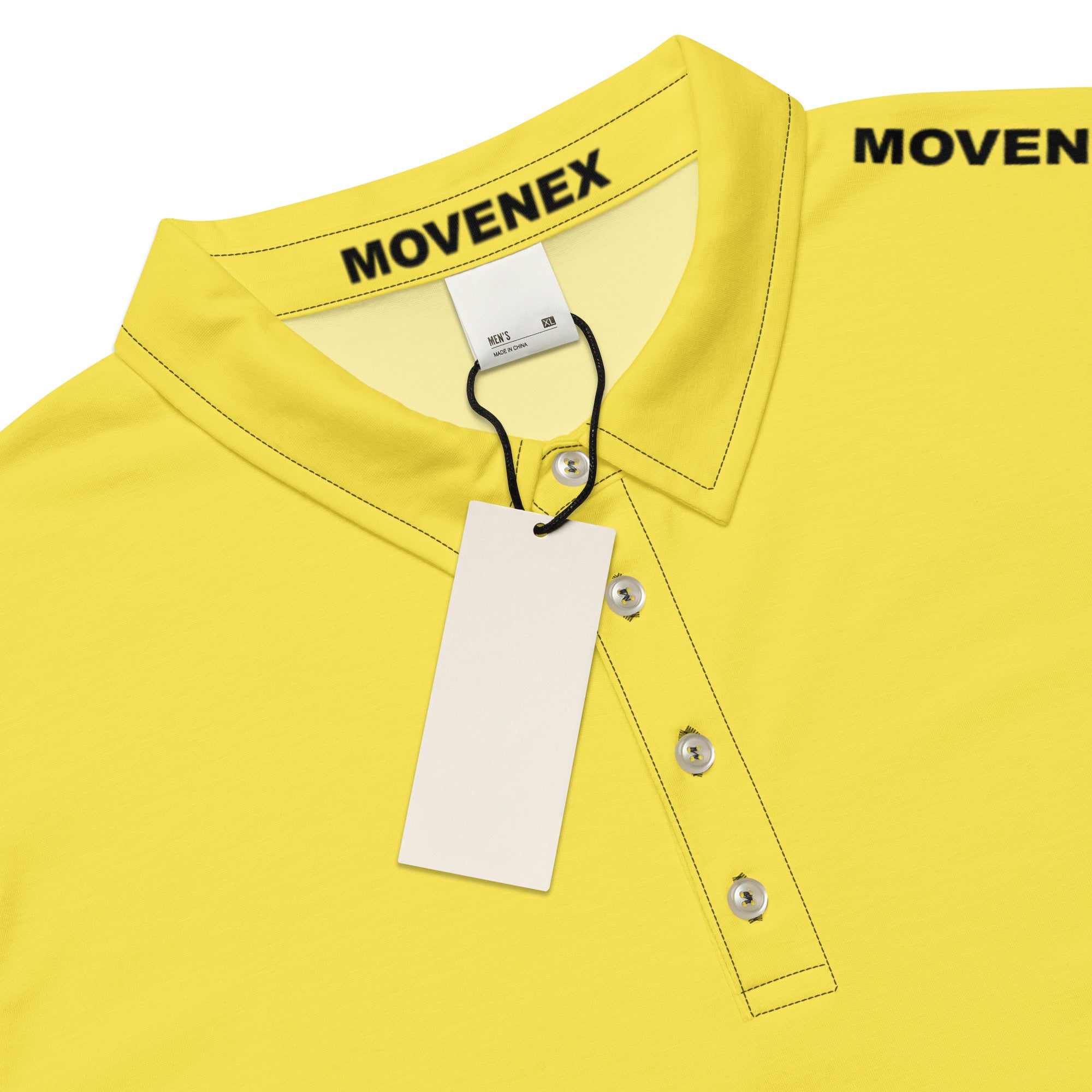 Polo Movenex cintré couleur jaune - Movenex