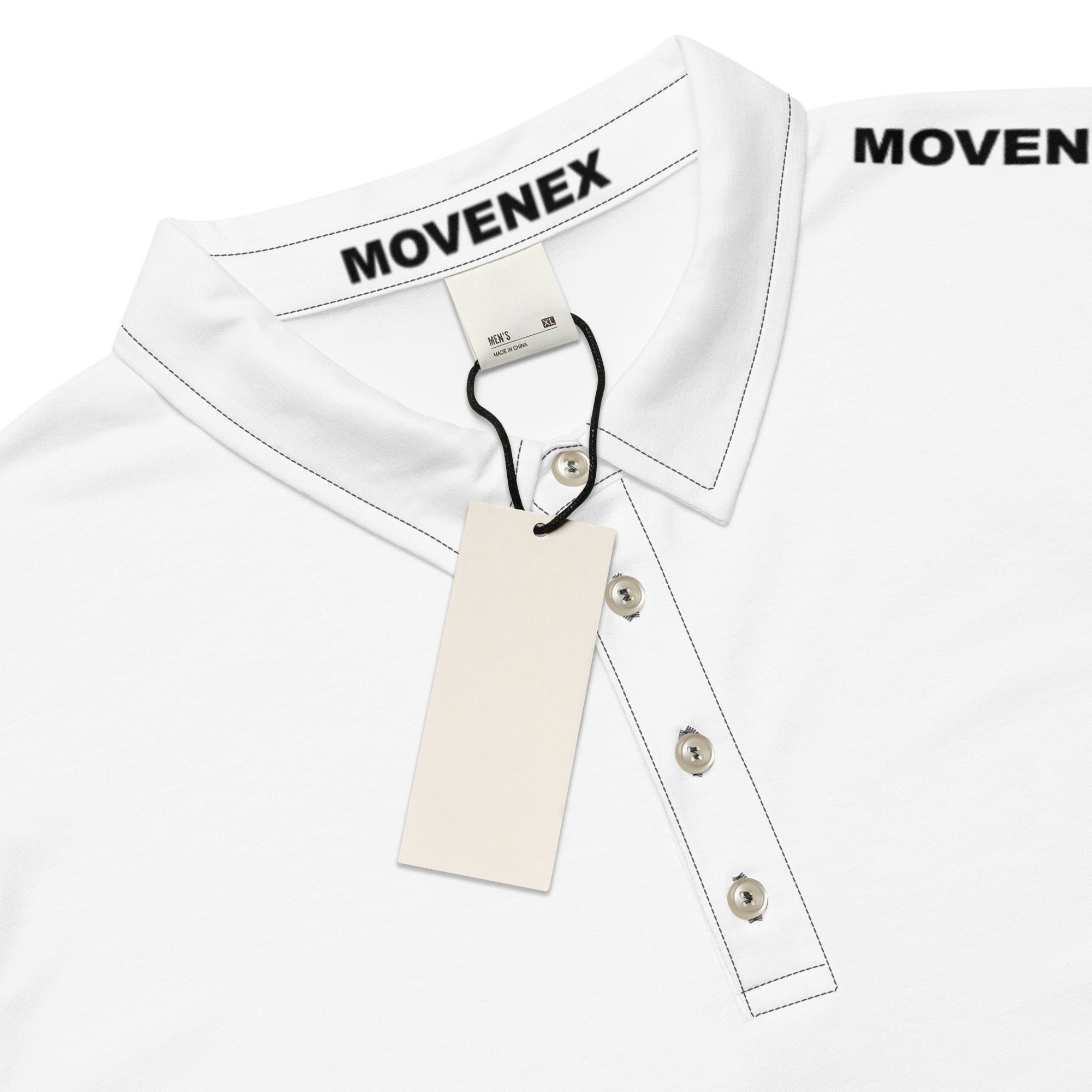 Polo Movenex cintré couleur blanc - Movenex